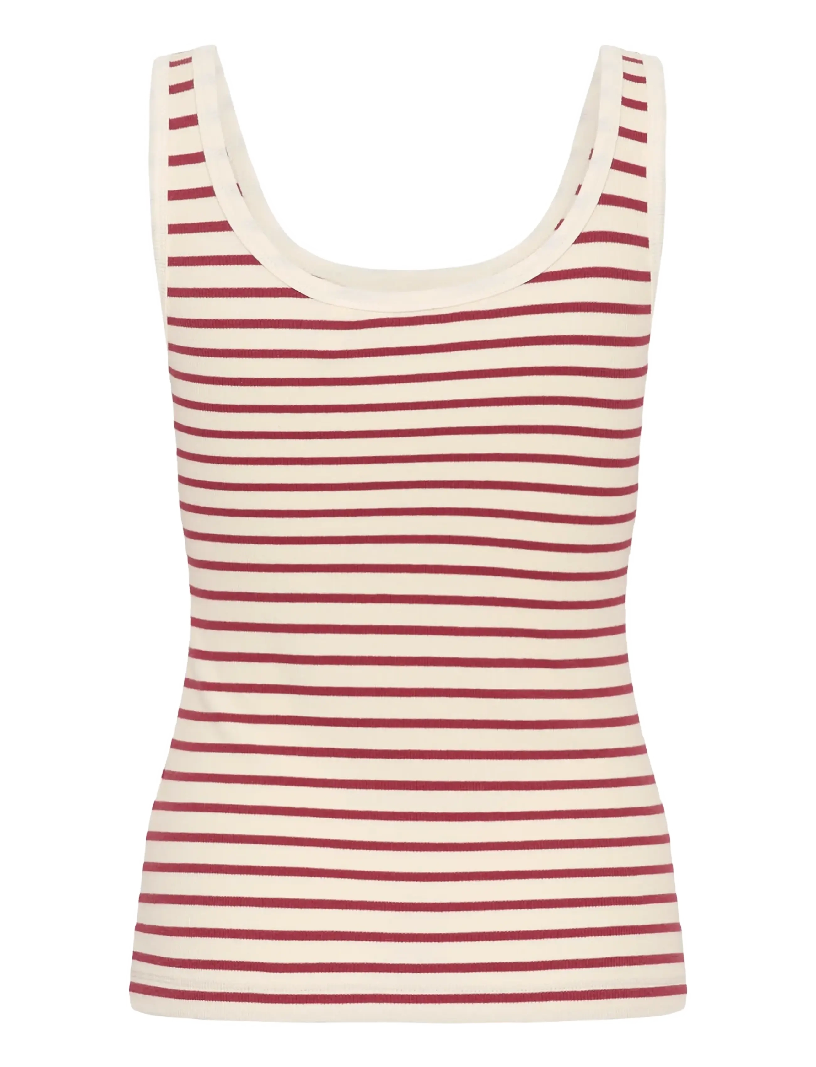 Part Two - RoselynPW Top - linnen - burnt russet stripe - 2