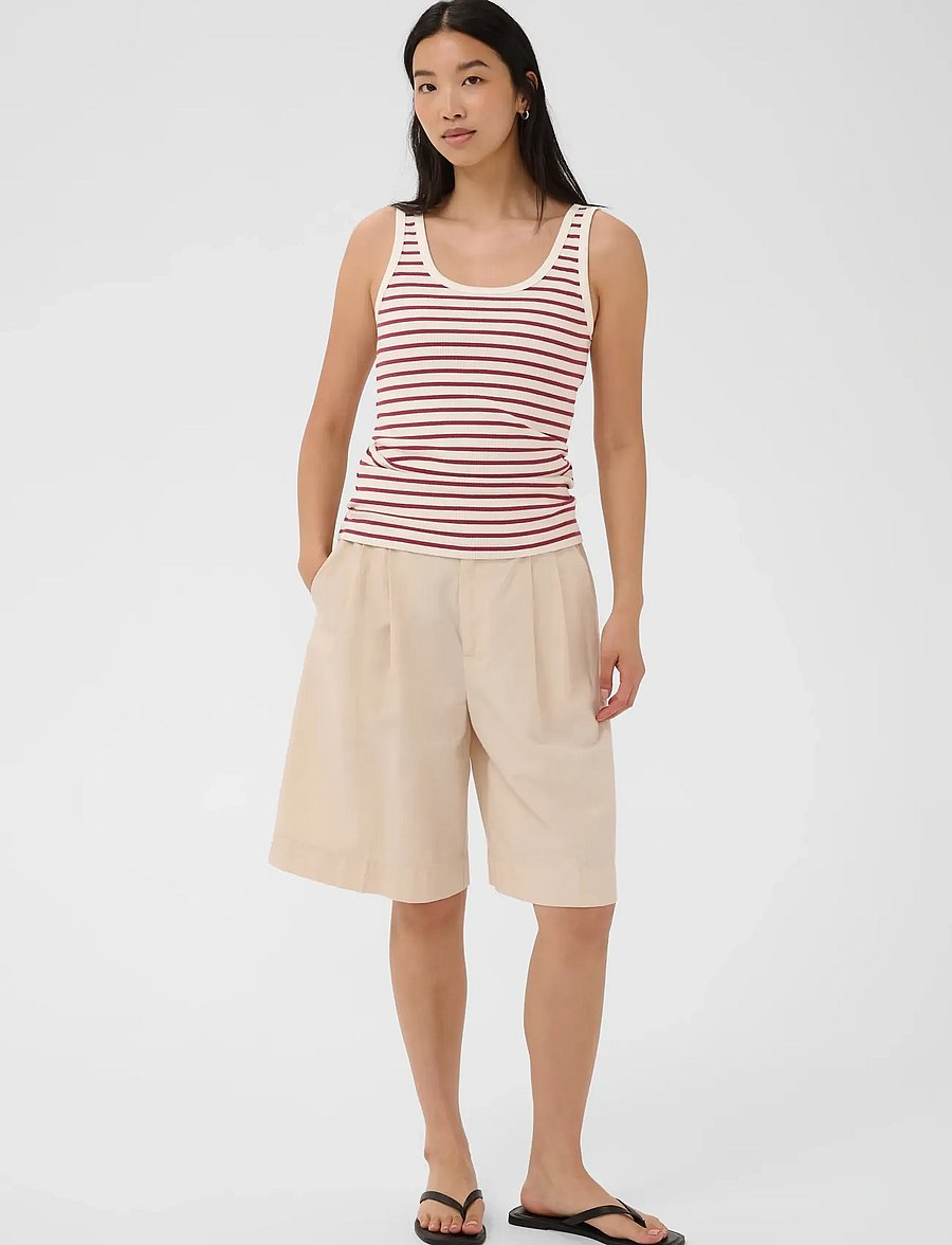 Part Two - RoselynPW Top - tanktops - burnt russet stripe - 0