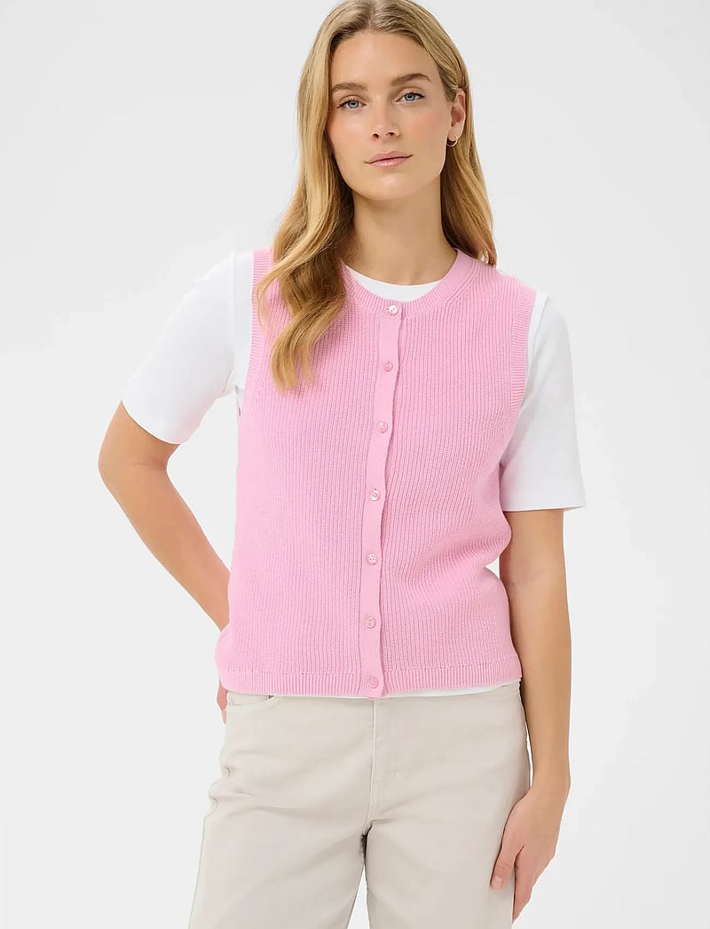 Part Two - GemmaPW WA - knitted vests - cameo pink - 0