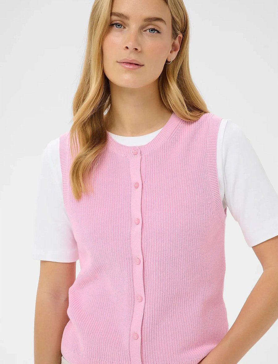 Part Two - GemmaPW WA - knitted vests - cameo pink - 5