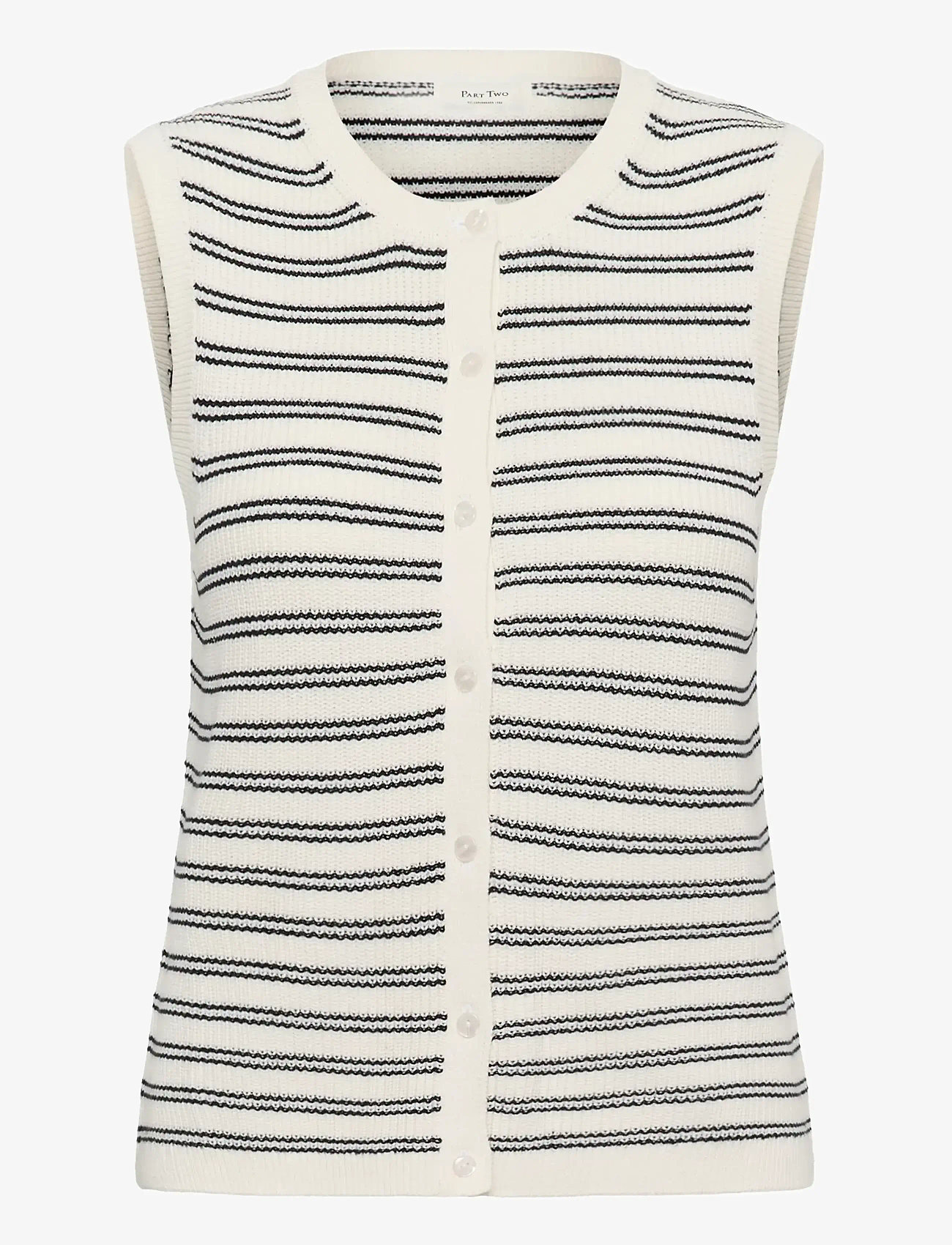 Part Two - GemmaPW WA - stickade västar - dark navy twin stripe - 1