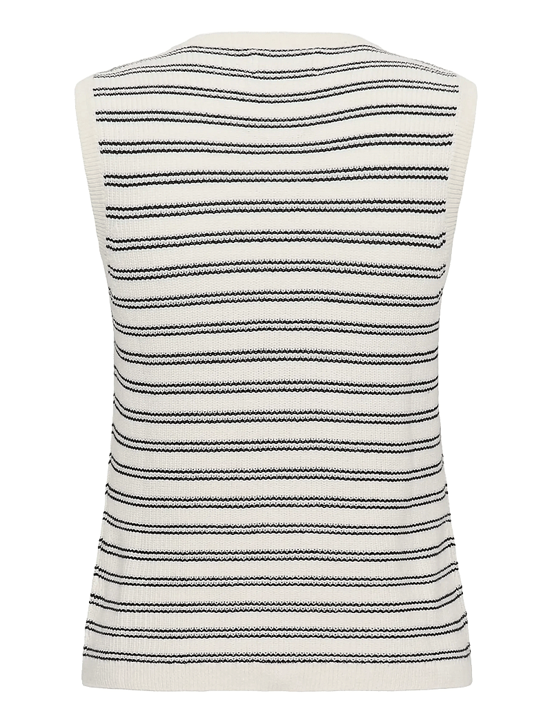 Part Two - GemmaPW WA - stickade västar - dark navy twin stripe - 2