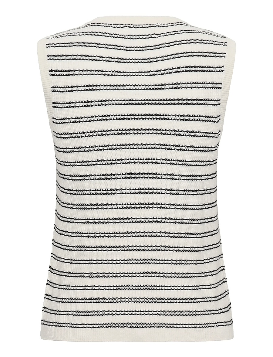 Part Two - GemmaPW WA - kootud vestid - dark navy twin stripe - 2
