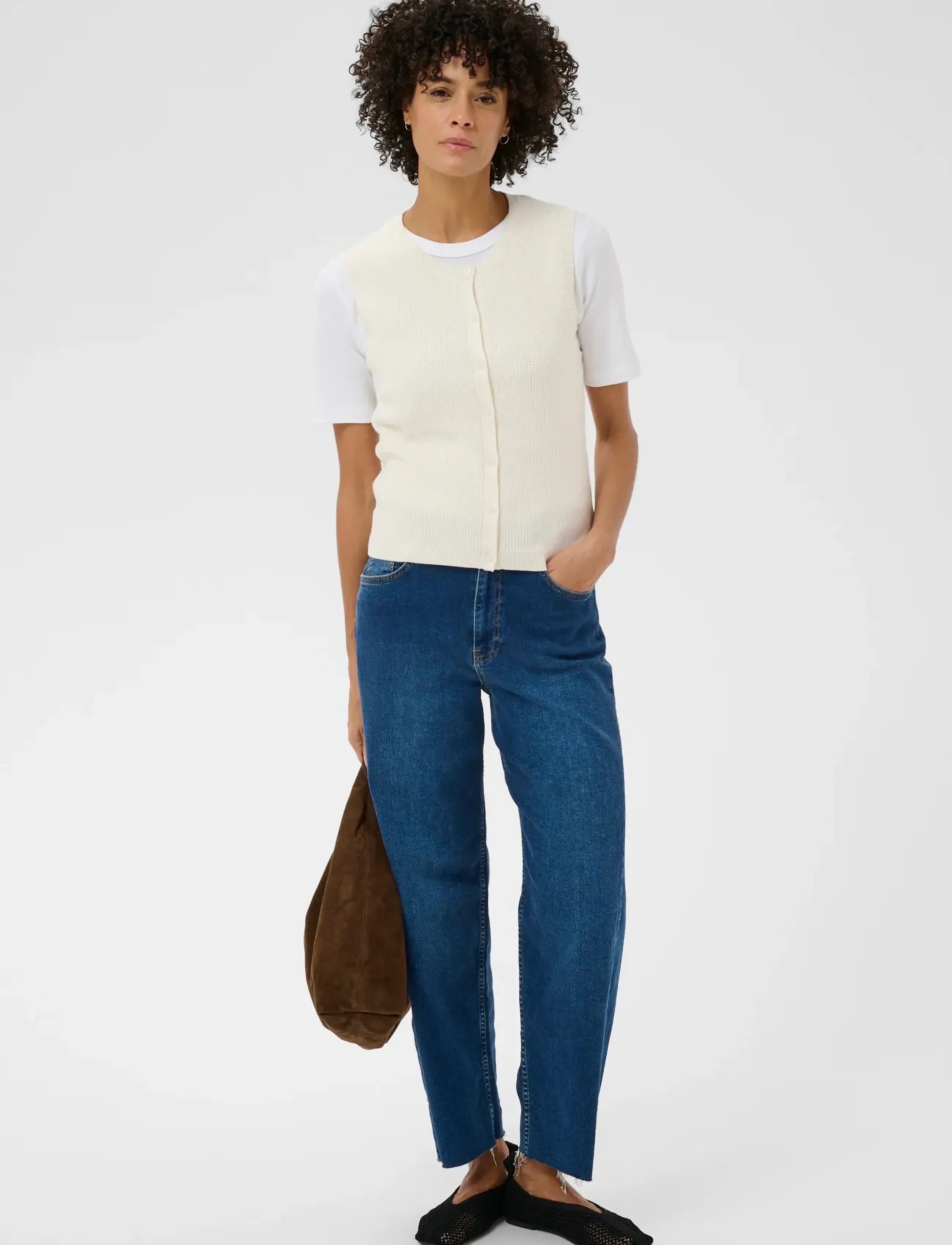 Part Two Gemmapw Wa, S, Cream, Veste > Strikkede Veste, Dame