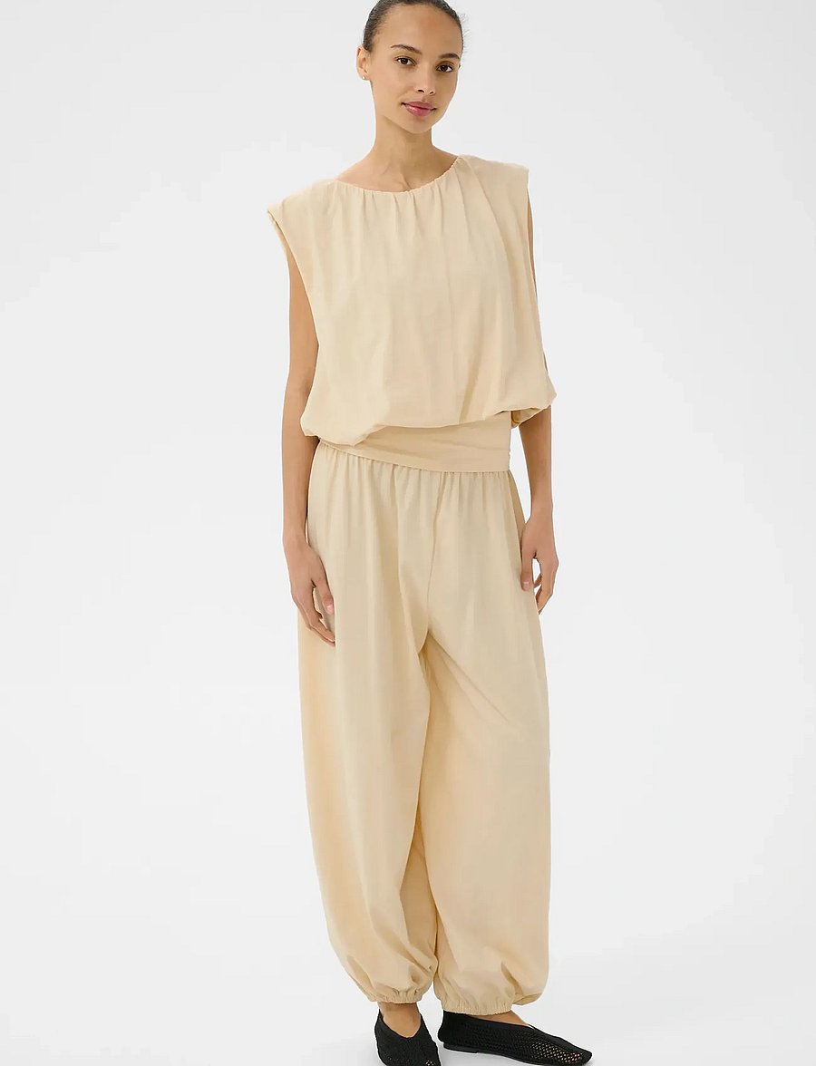 Part Two - BeritePW Pants - hosen mit geradem bein - sandshell - 0