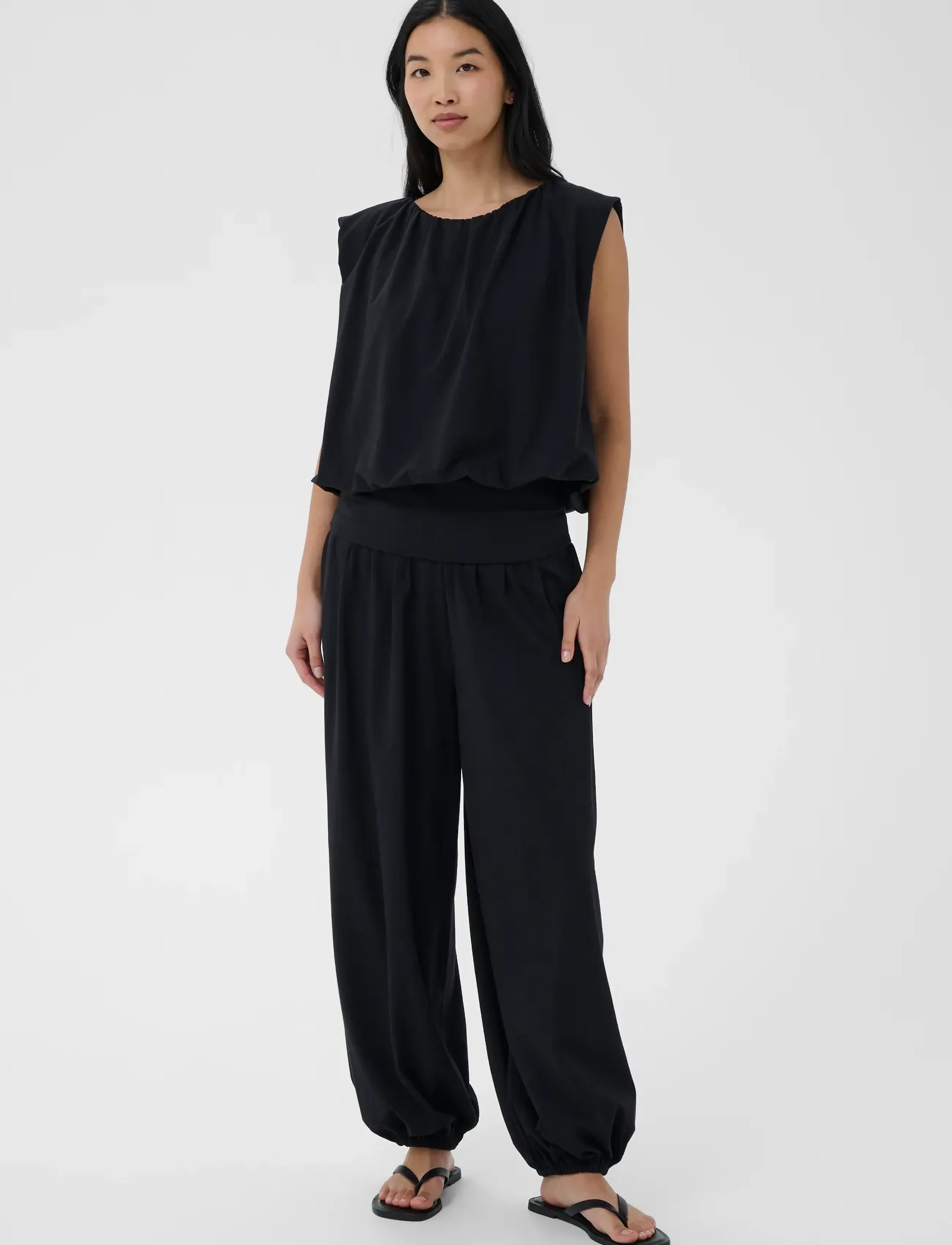 Part Two - BerthinePW Top - short-sleeved blouses - black - 3