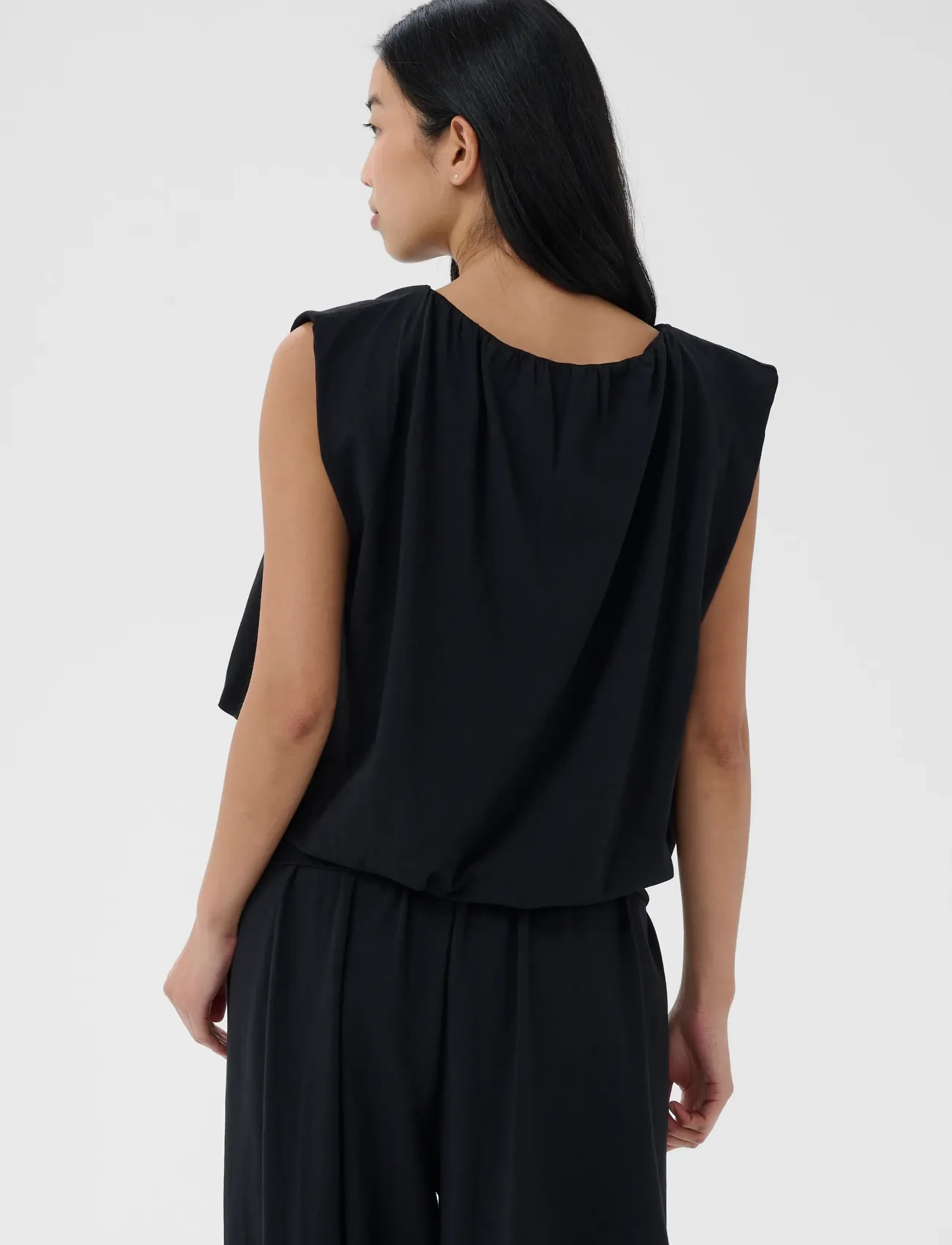 Part Two - BerthinePW Top - short-sleeved blouses - black - 4