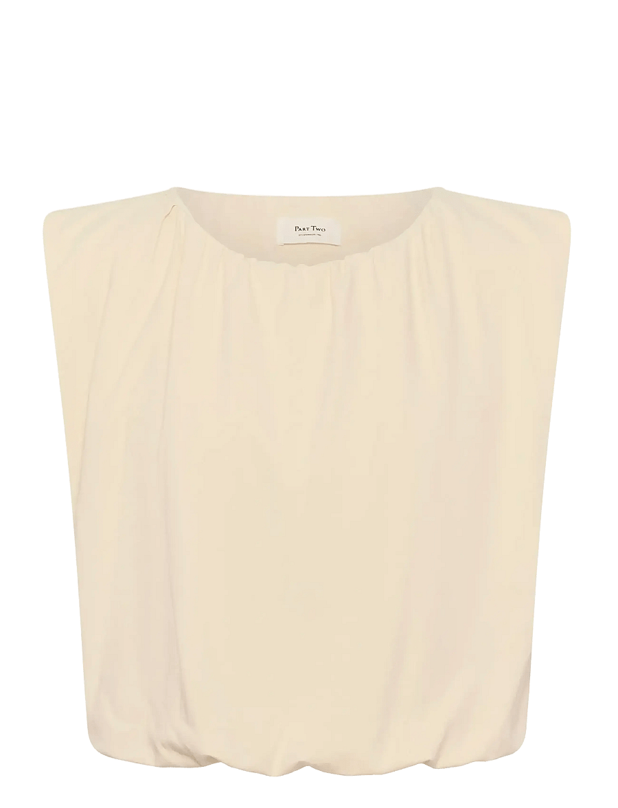 Part Two - BerthinePW Top - short-sleeved blouses - sandshell - 1