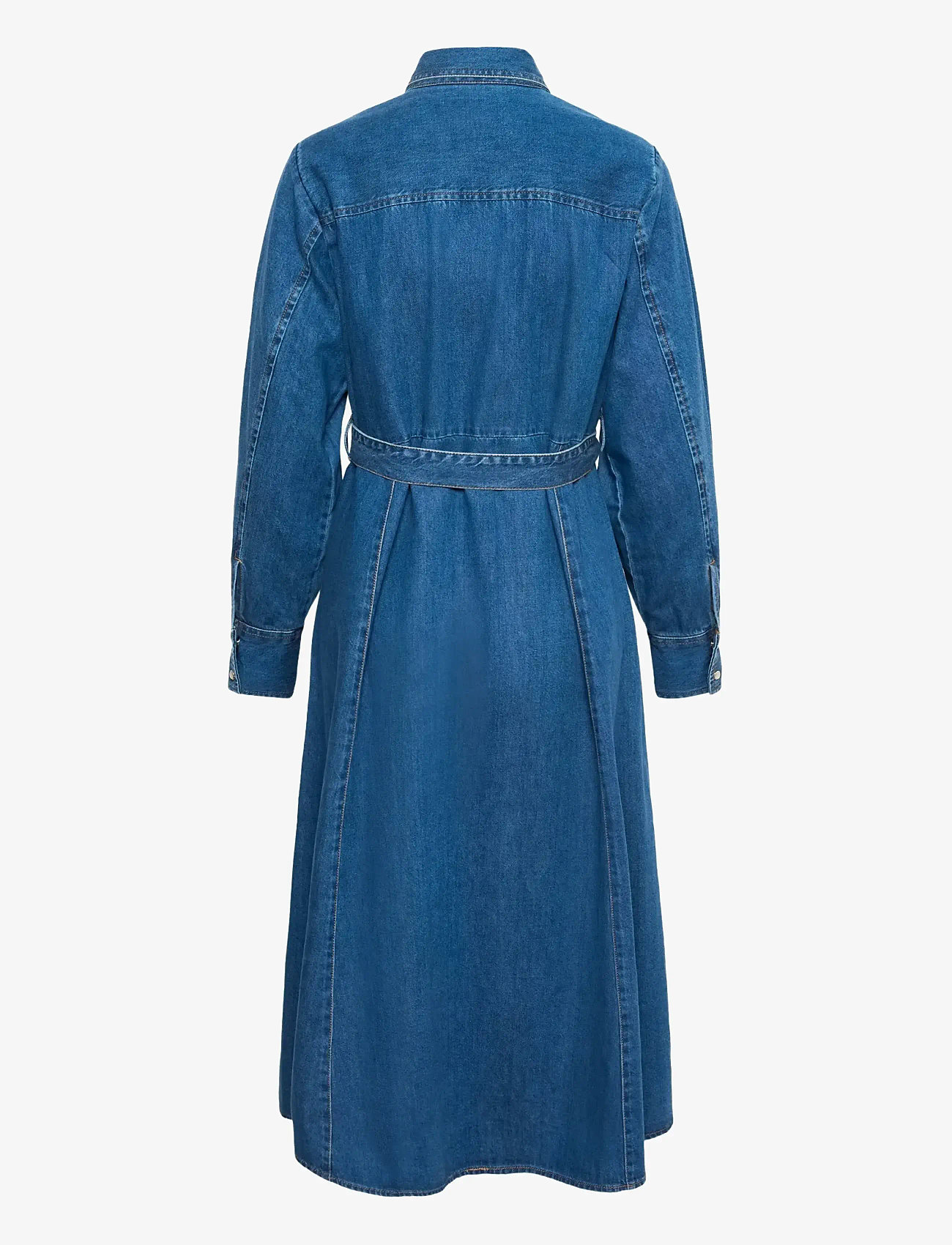 Part Two - PolenkaPW DR - skjortekjoler - medium blue denim - 2