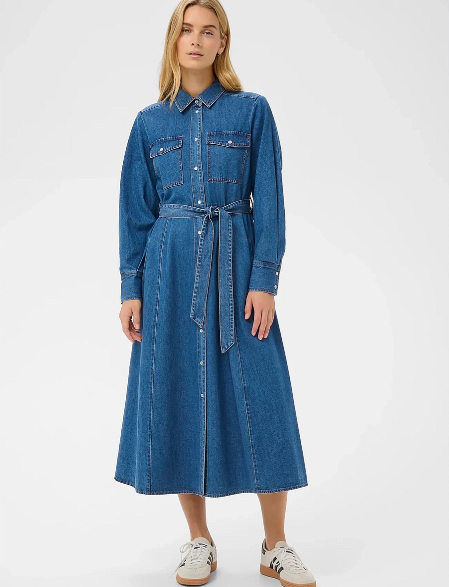 Part Two - PolenkaPW DR - hemdkleider - medium blue denim - 3