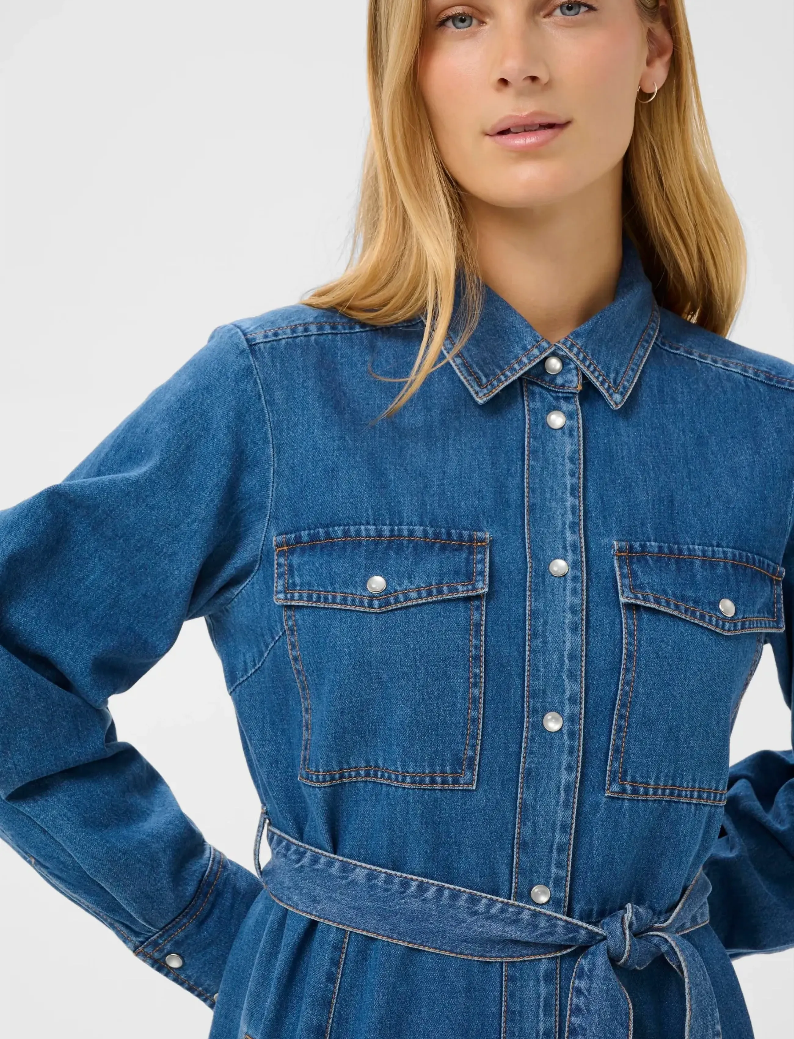 Part Two - PolenkaPW DR - teksakleidid - medium blue denim - 5