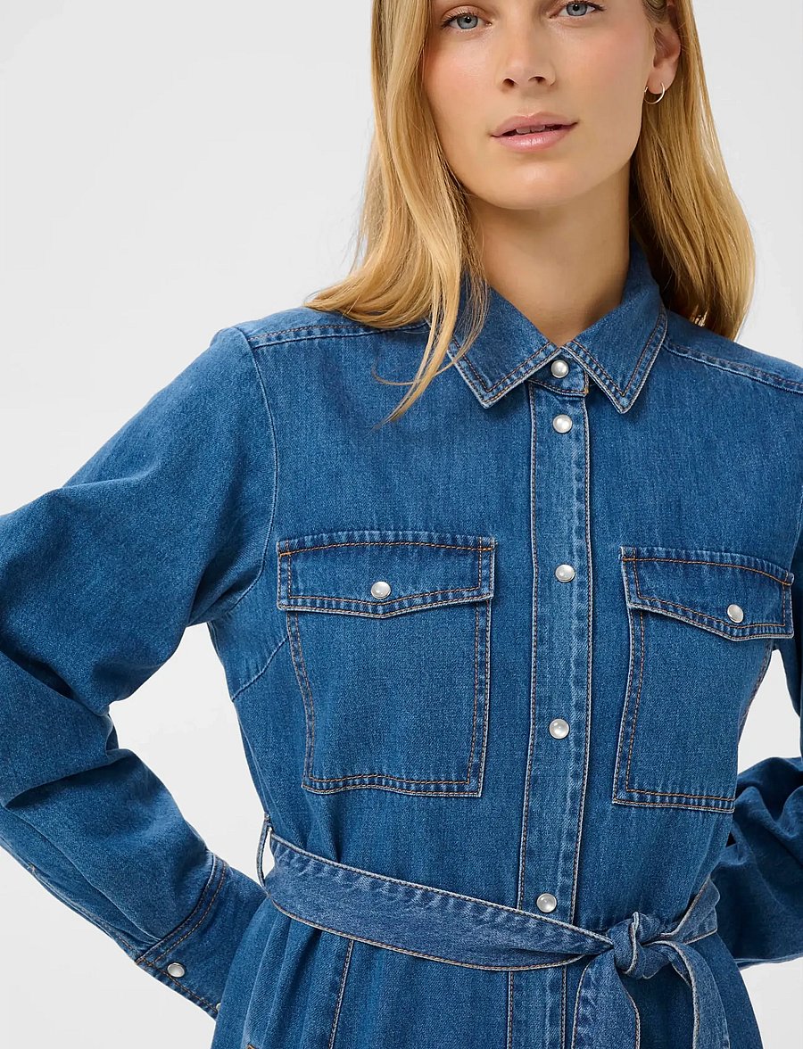 Part Two - PolenkaPW DR - hemdkleider - medium blue denim - 5