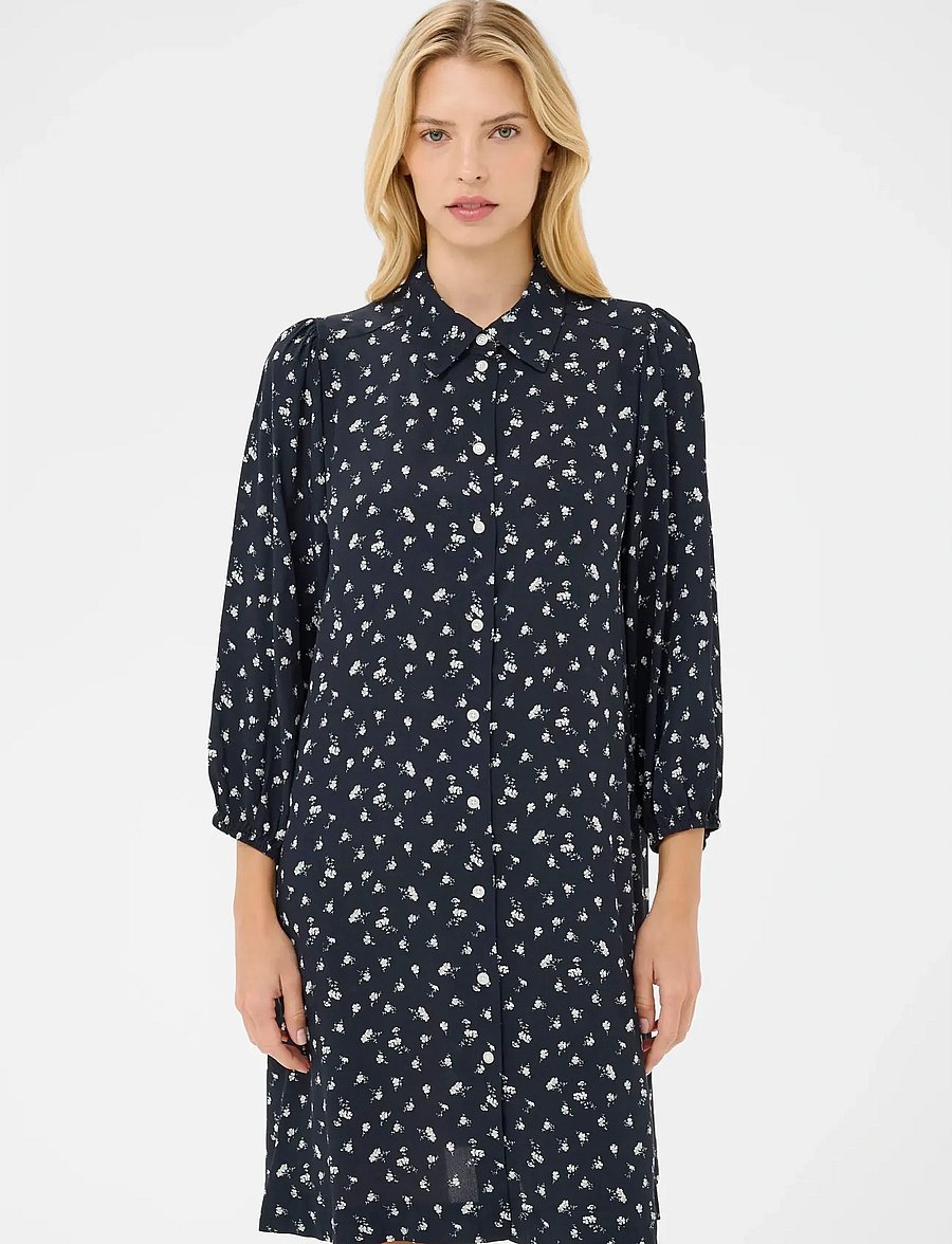 Part Two - EleinaPW DR - hemdkleider - dark navy fragile print - 0