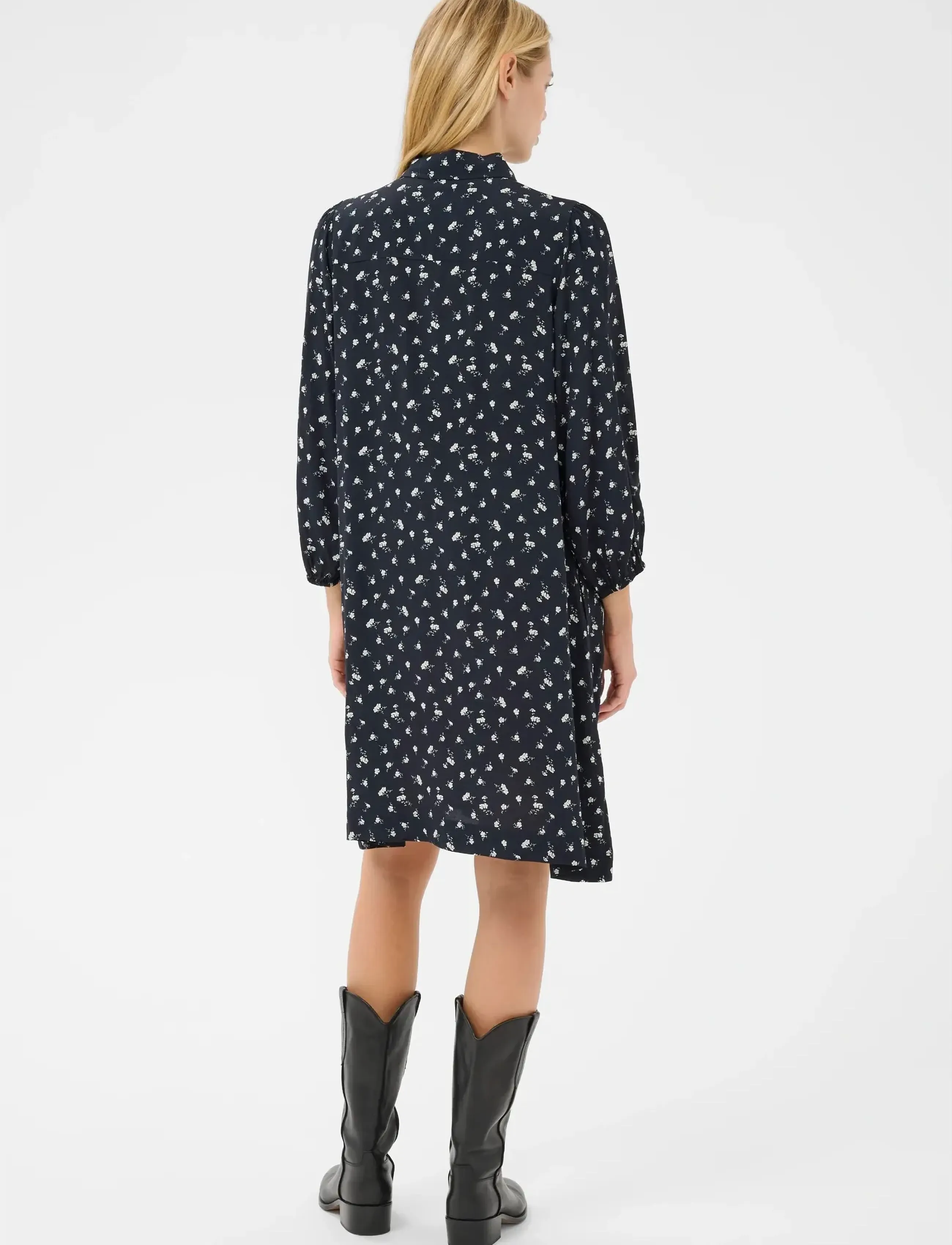 Part Two - EleinaPW DR - skjortekjoler - dark navy fragile print - 4