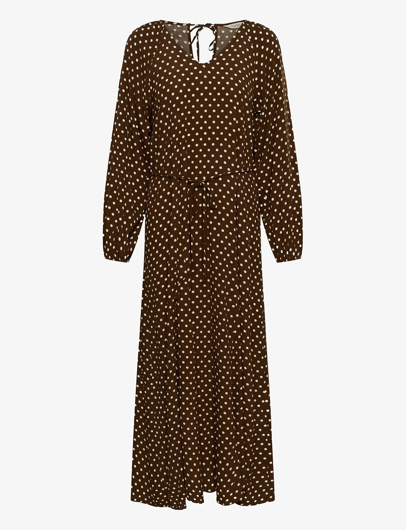 Part Two - RosalinePW DR - maxi kjoler - downtown brown dot print - 1