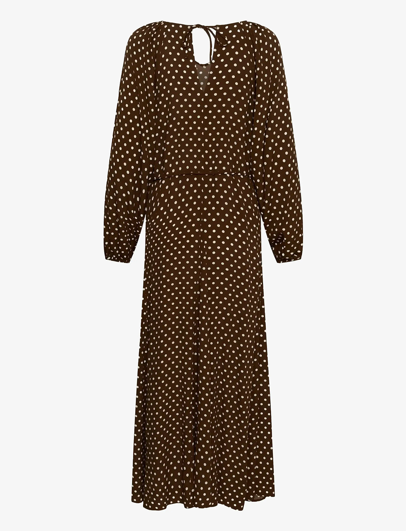 Part Two - RosalinePW DR - maxi kjoler - downtown brown dot print - 2