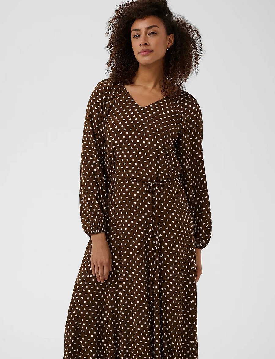 Part Two - RosalinePW DR - maksikleidid - downtown brown dot print - 3