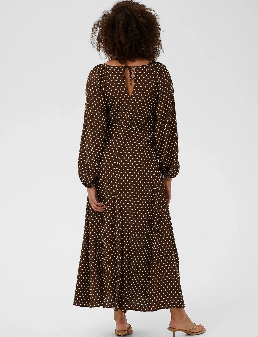 Part Two - RosalinePW DR - maksikleidid - downtown brown dot print - 4