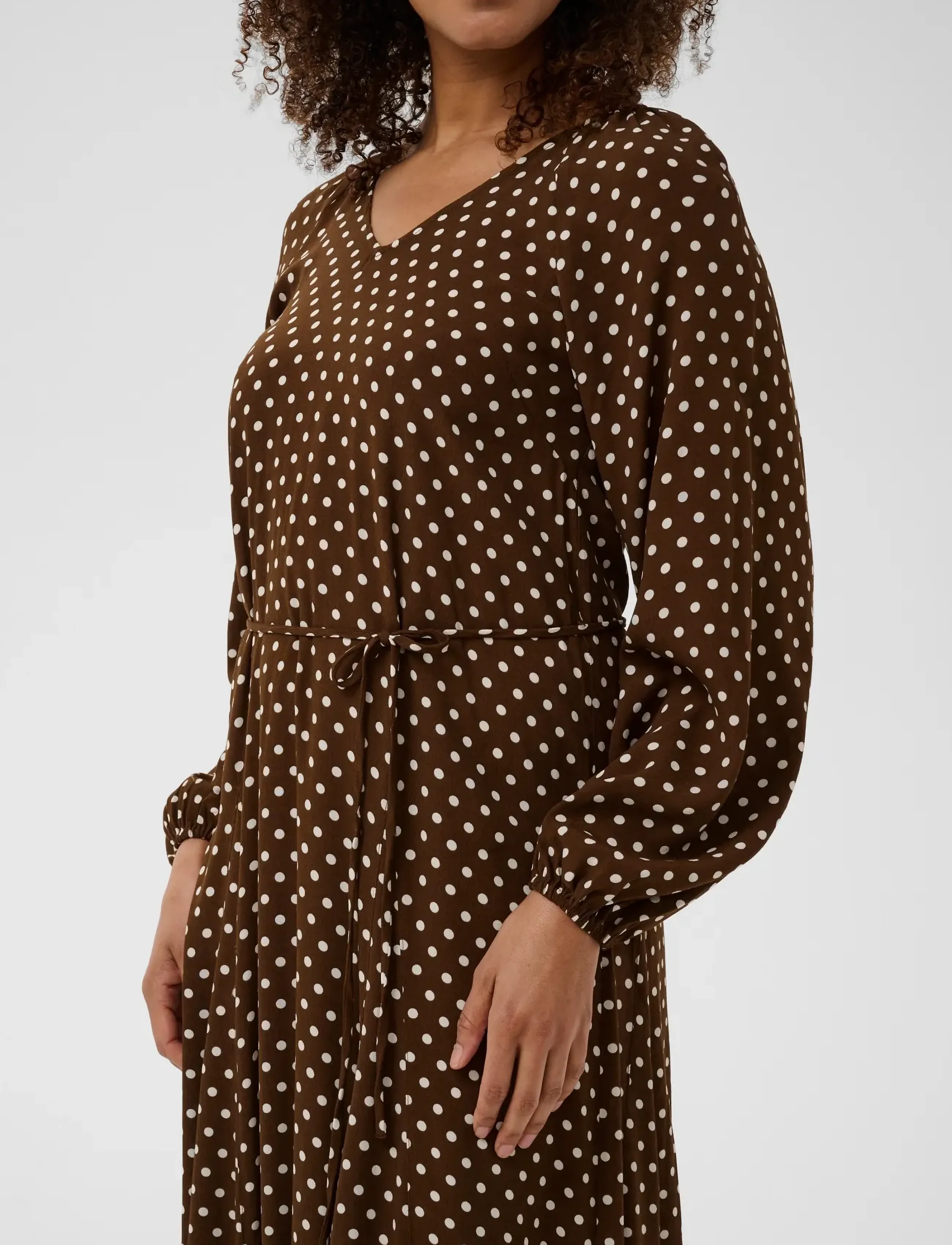 Part Two - RosalinePW DR - maksikleidid - downtown brown dot print - 5