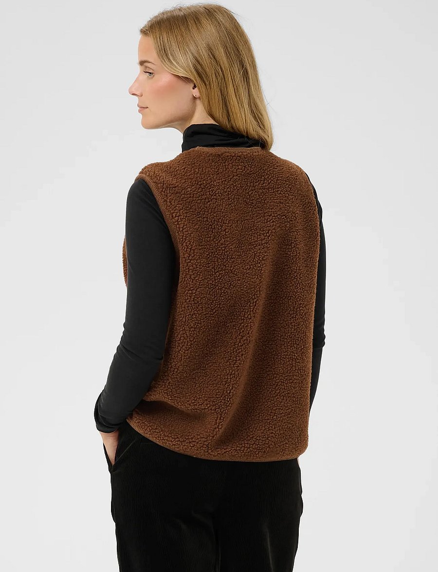 Part Two - CameliePW OTW - fleece- och teddyvästar - downtown brown - 3