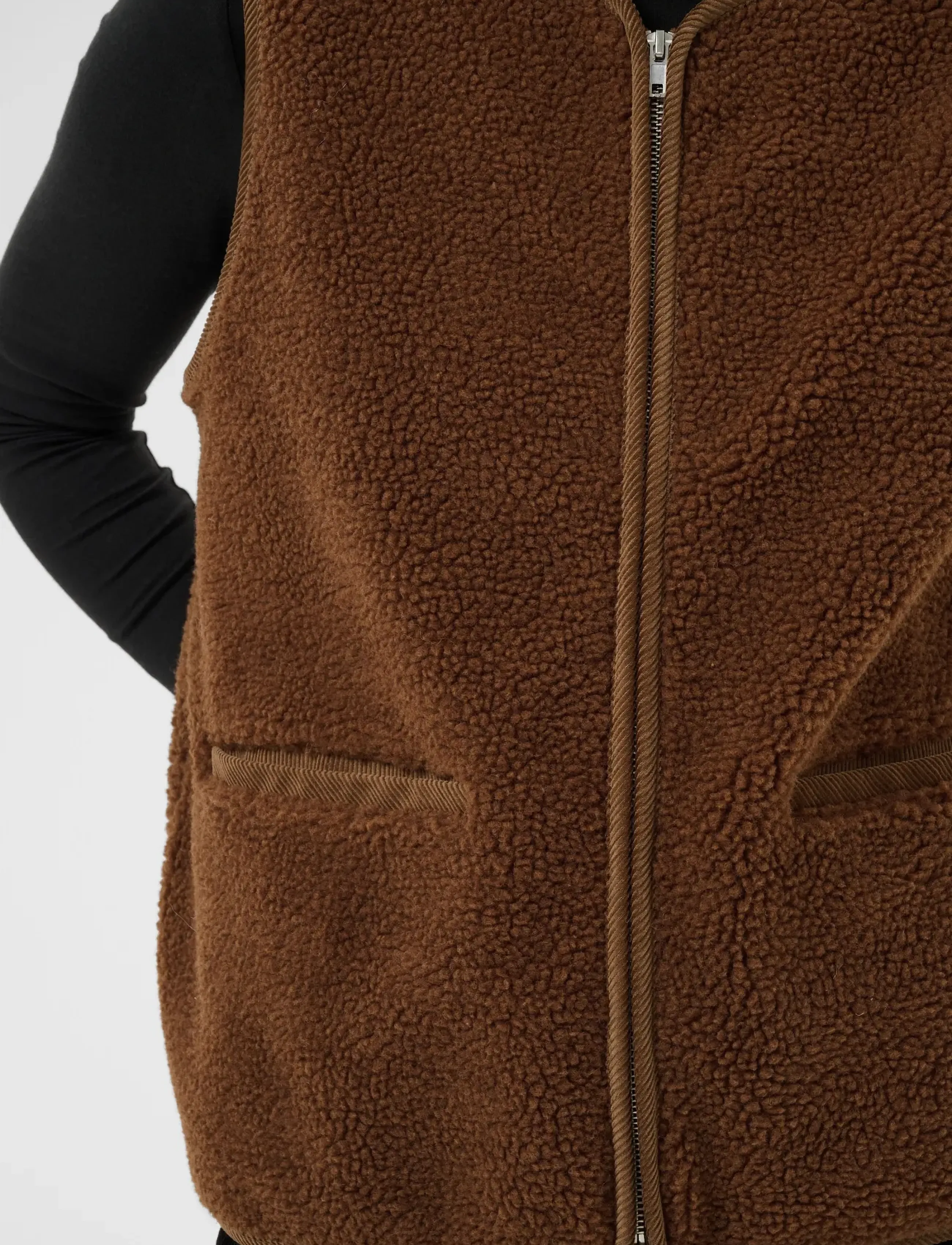 Part Two - CameliePW OTW - fleece- och teddyvästar - downtown brown - 4