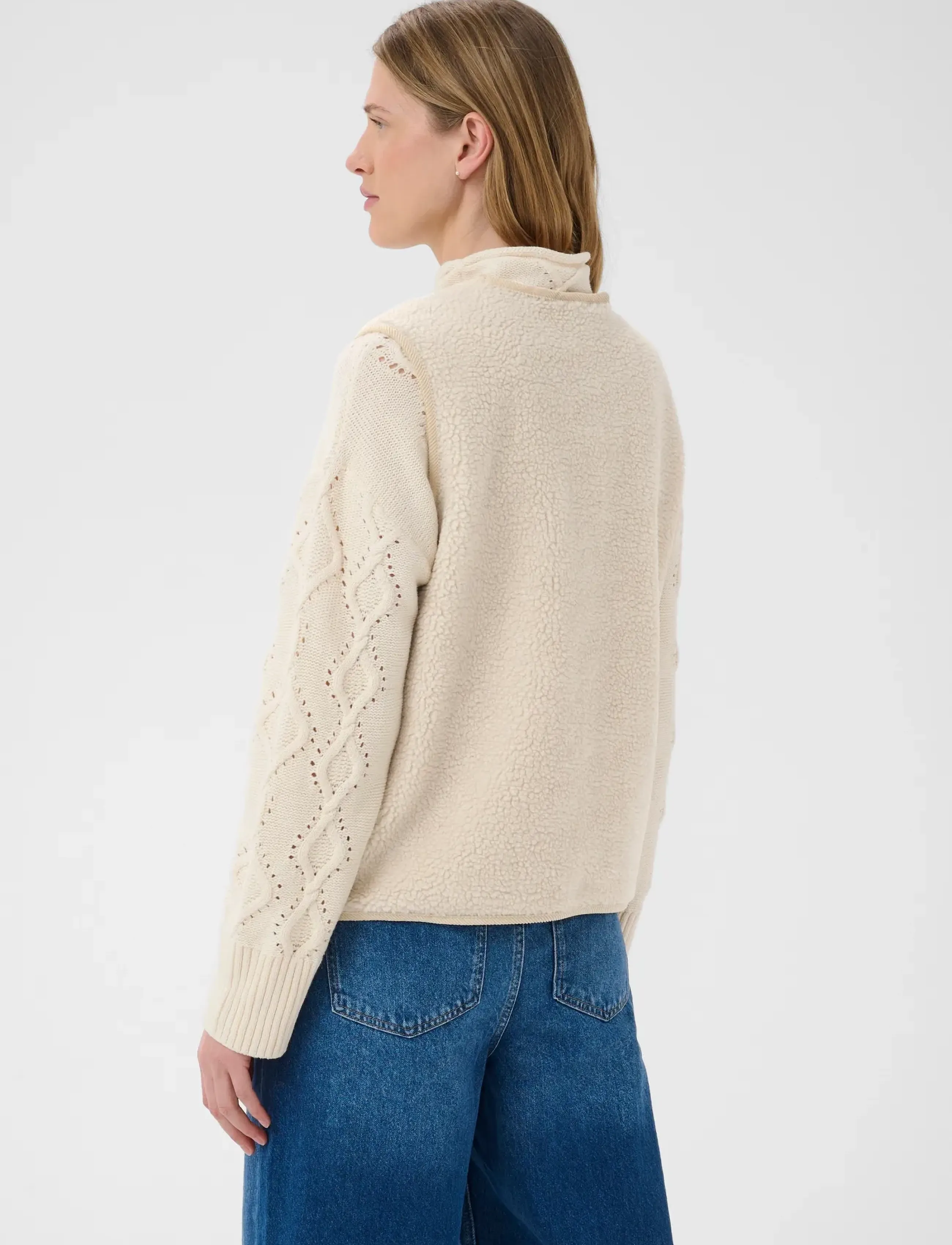 Part Two - CameliePW OTW - fleece- och teddyvästar - oatmeal - 4