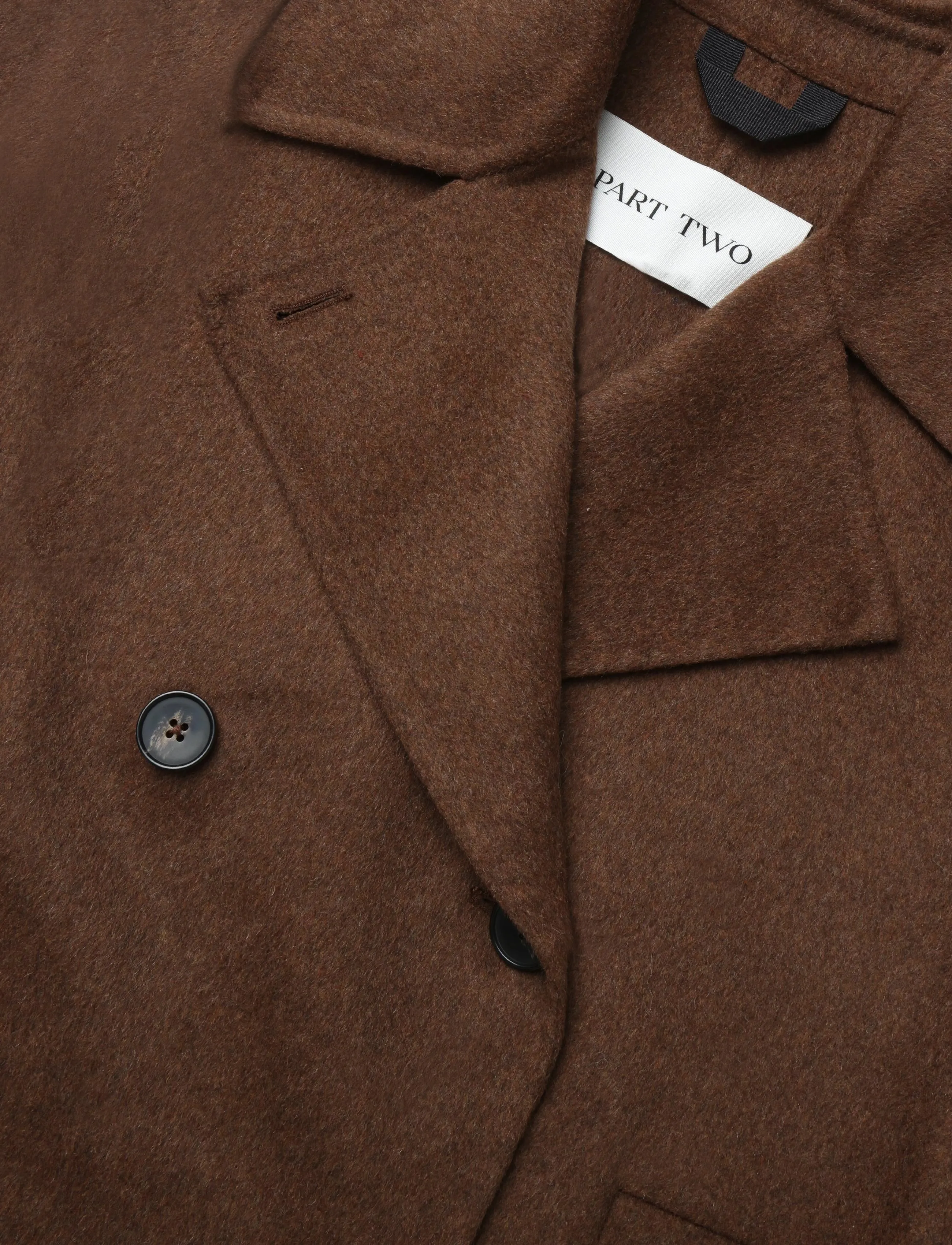 Part Two - CelenePW Outerwear - ulljackor - downtown brown melange - 2
