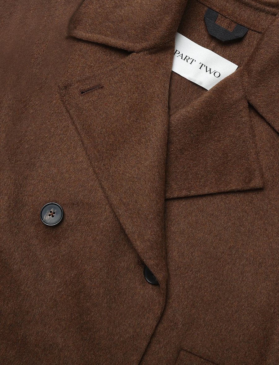Part Two - CelenePW Outerwear - ulljackor - downtown brown melange - 2