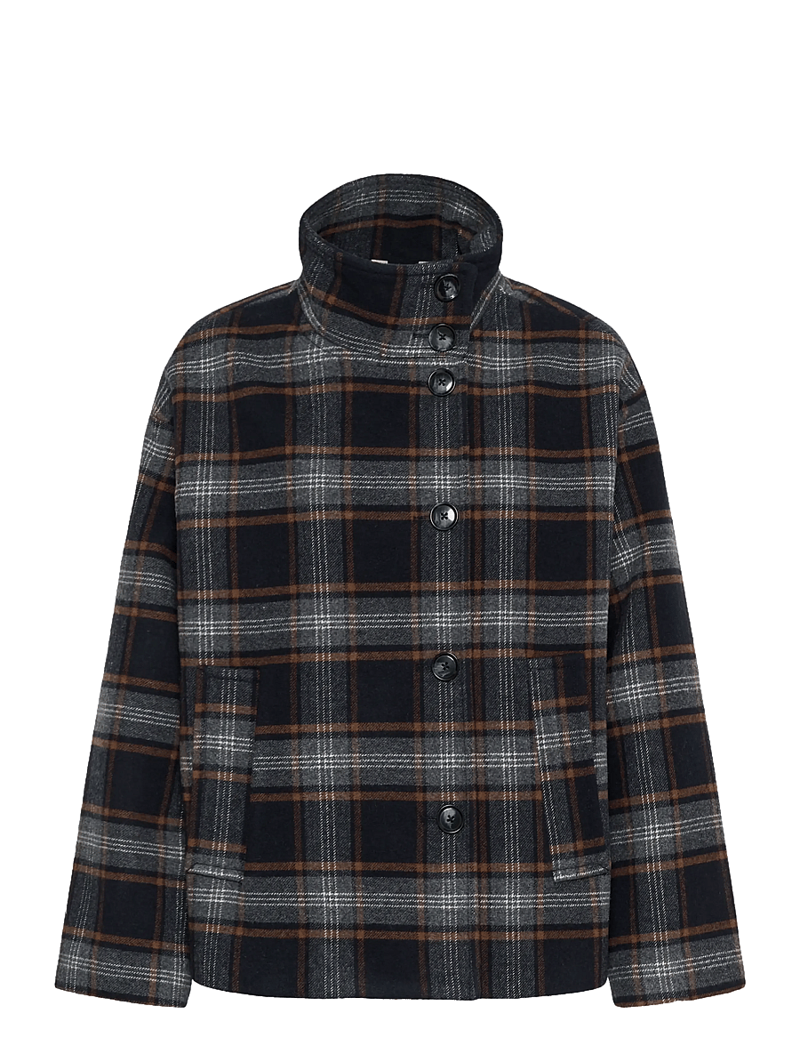 Part Two - CellyPW OTW - winter jacket - dark navy check - 1
