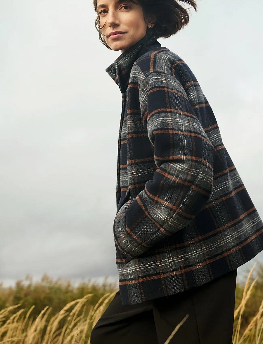 Part Two - CellyPW OTW - winter jacket - dark navy check - 0