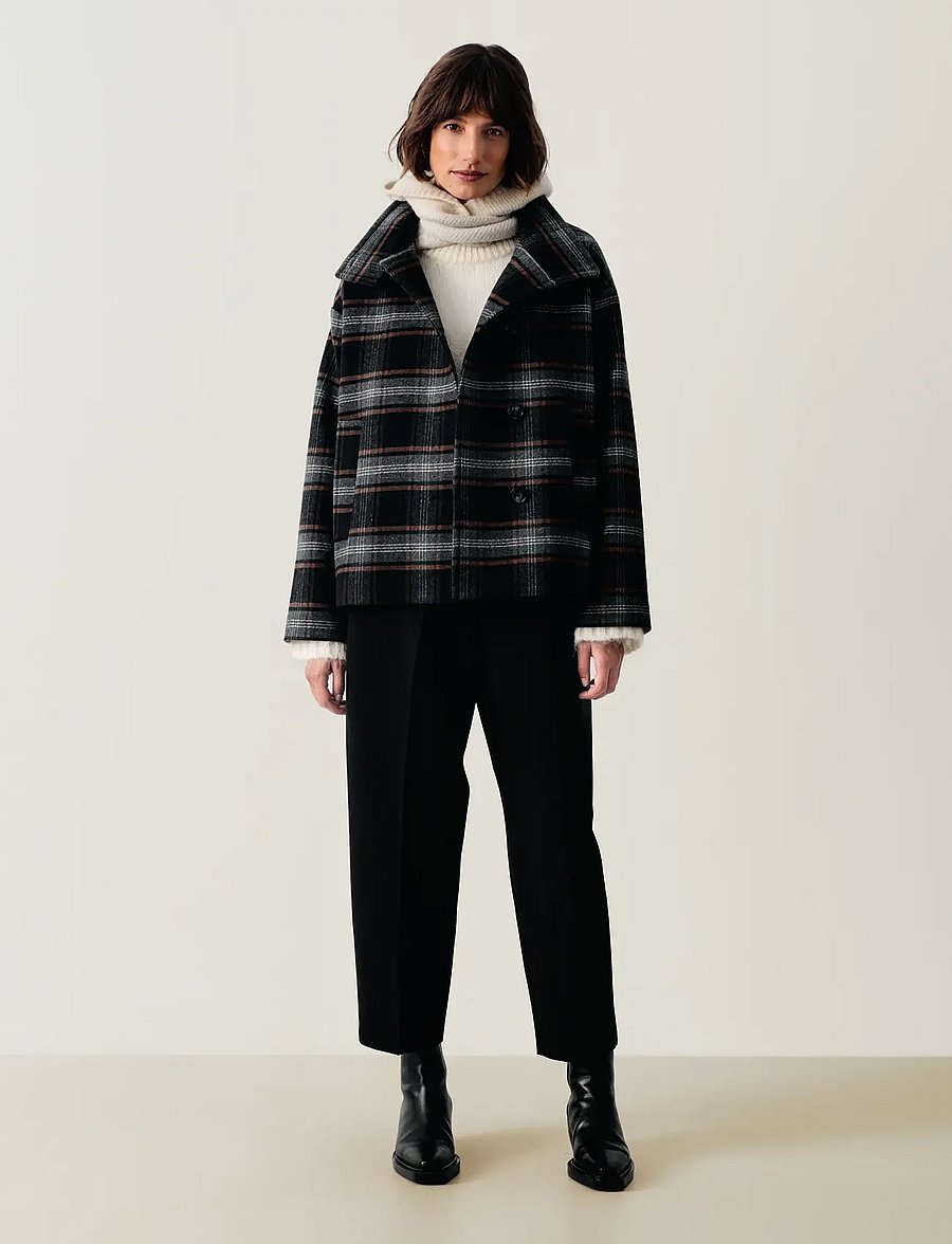 Part Two - CellyPW OTW - winter jacket - dark navy check - 3