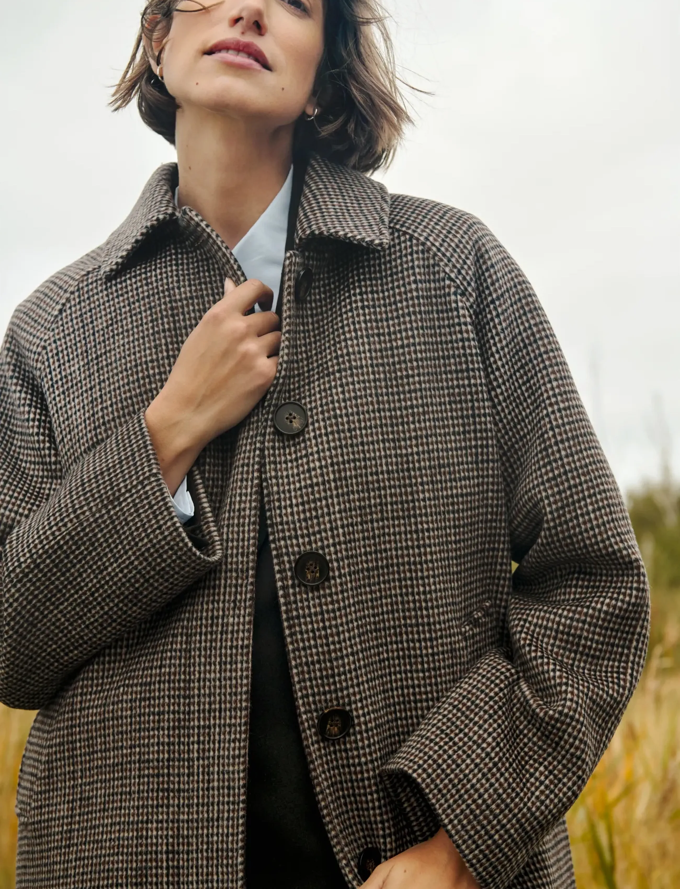 Part Two CatherinPW OTW - Vinterjakker - SMALL CHECK / brown