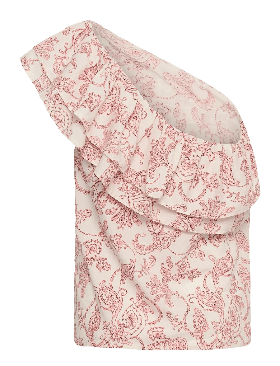 Part Two - BrendaPW Top - sleeveless blouses - peach blossom dot paisley - 2