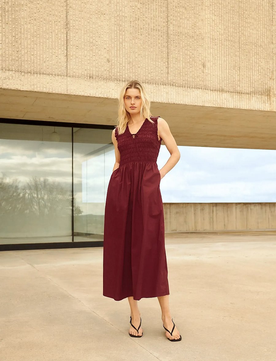 Part Two - BorgnettePW Dress - summer dresses - burnt russet - 0