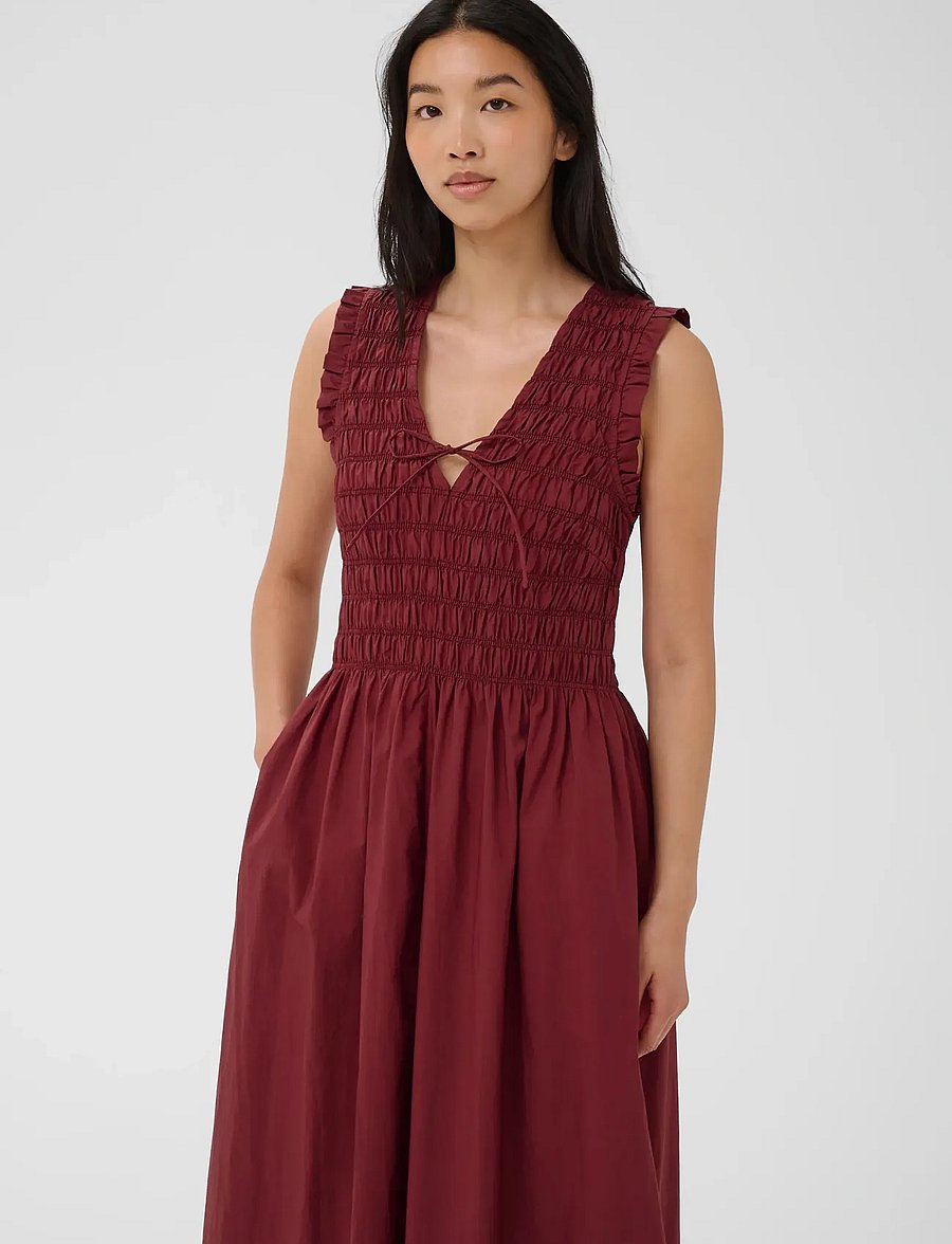 Part Two - BorgnettePW Dress - summer dresses - burnt russet - 4