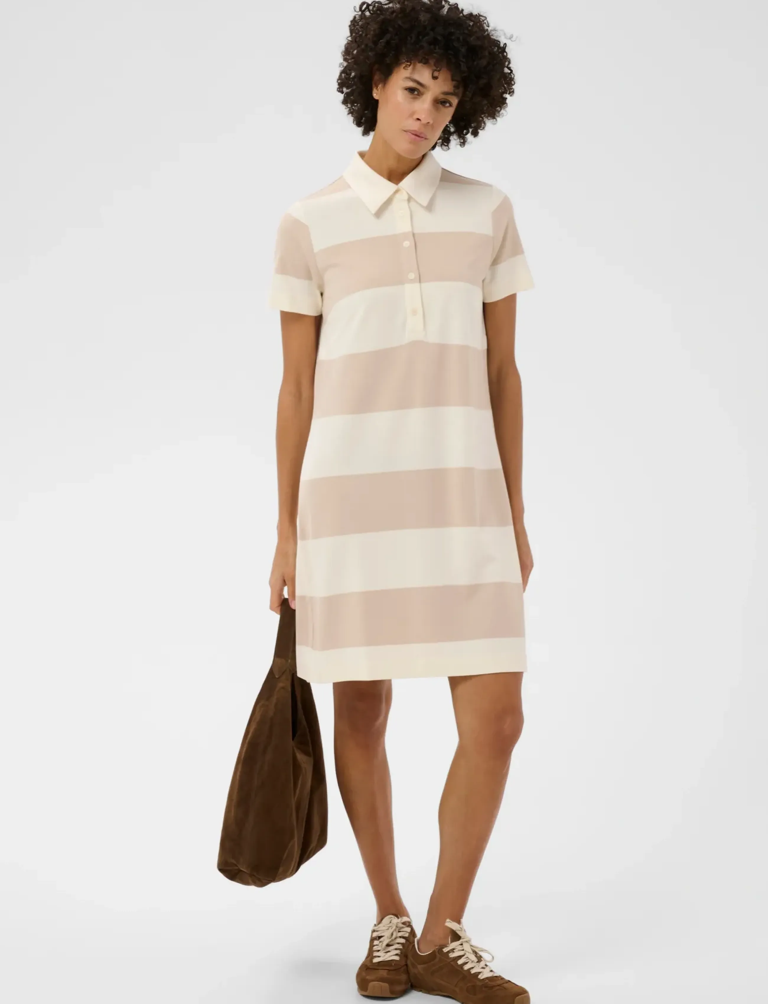 Part Two EliviaPW DR - Sommerkleider - CEMENT STRIPE / beige