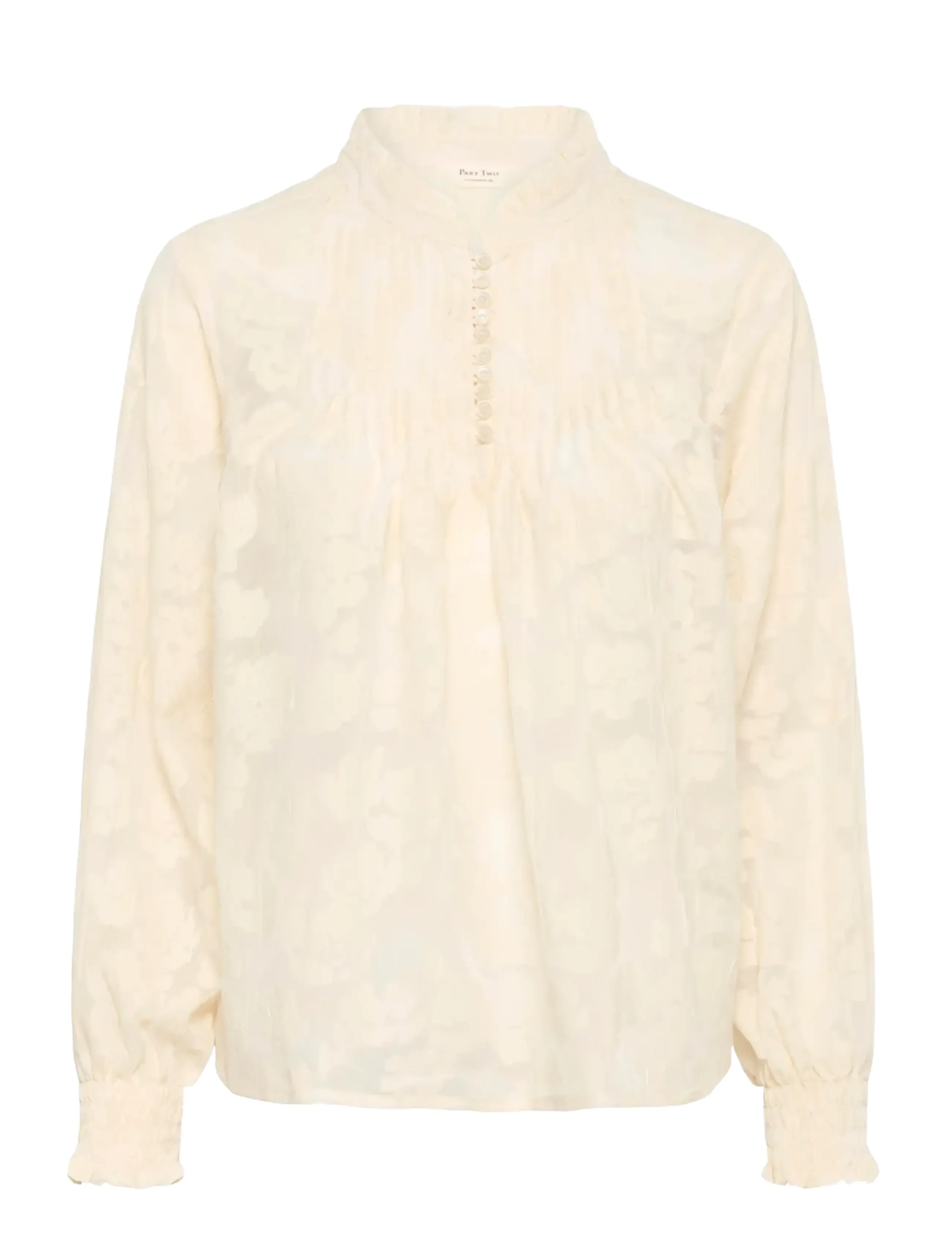 Part Two ZayanPW BL - Kläder - WHISPER WHITE BLURRED FLOWER / cream