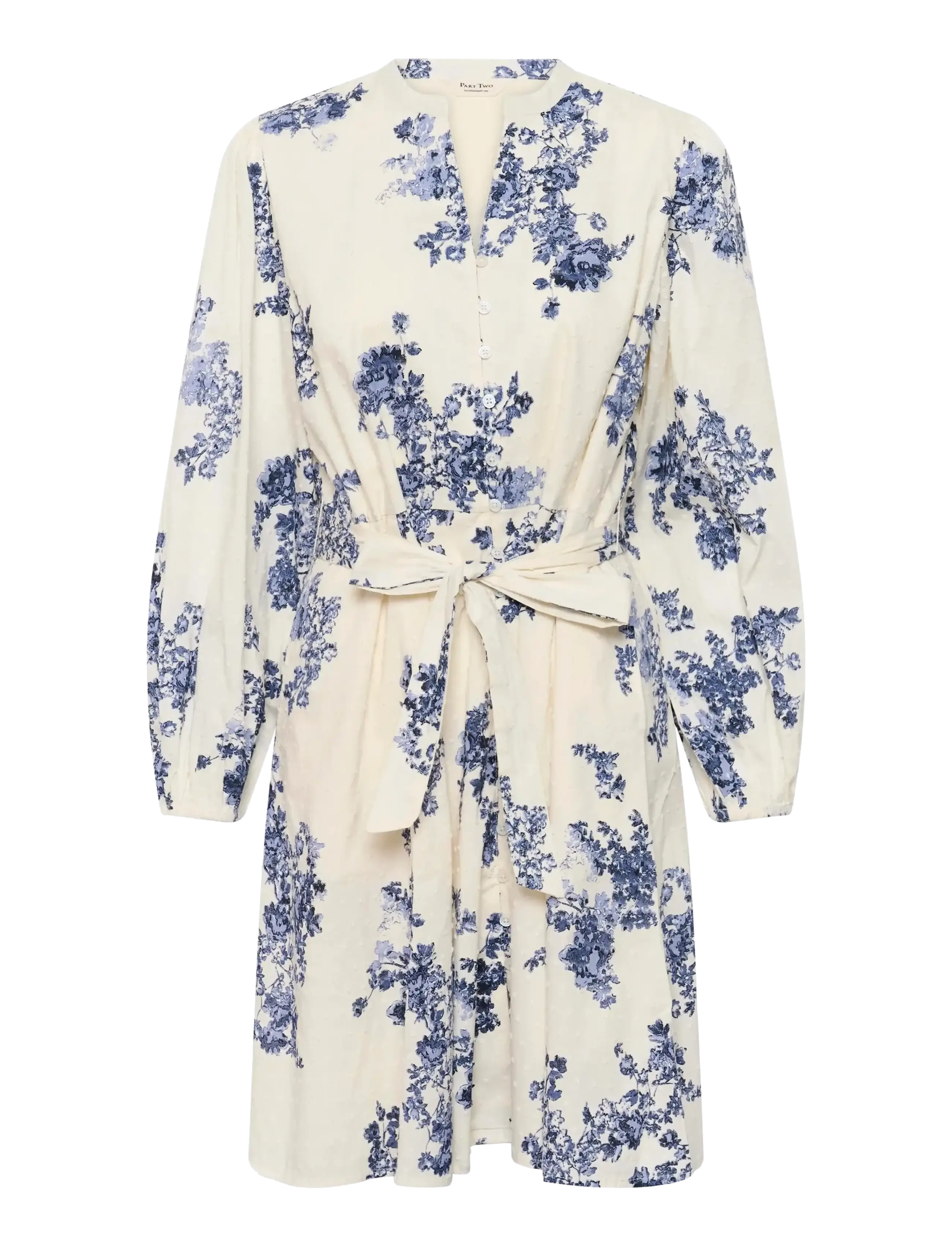 BLUE SHADOW FLOWER PRINT