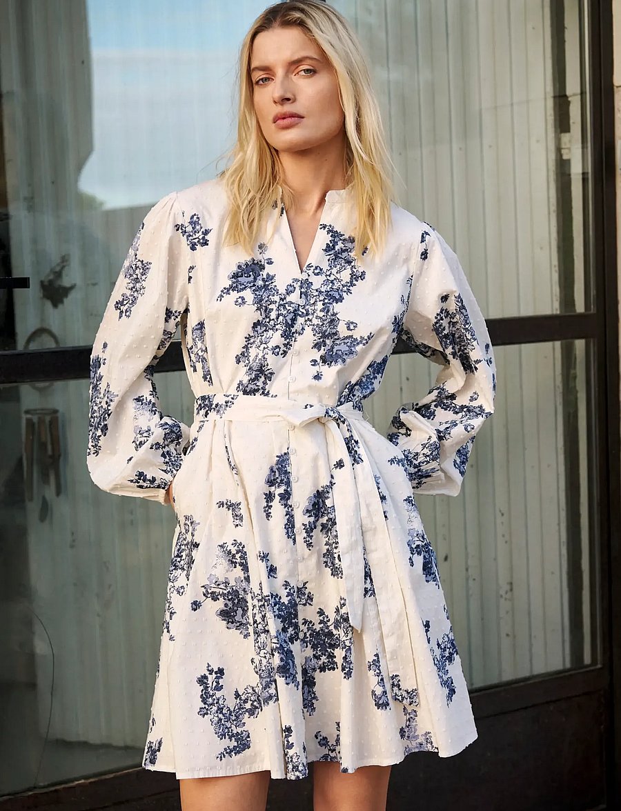 Part Two - AviraPW DR - suvekleidid - blue shadow flower print - 0
