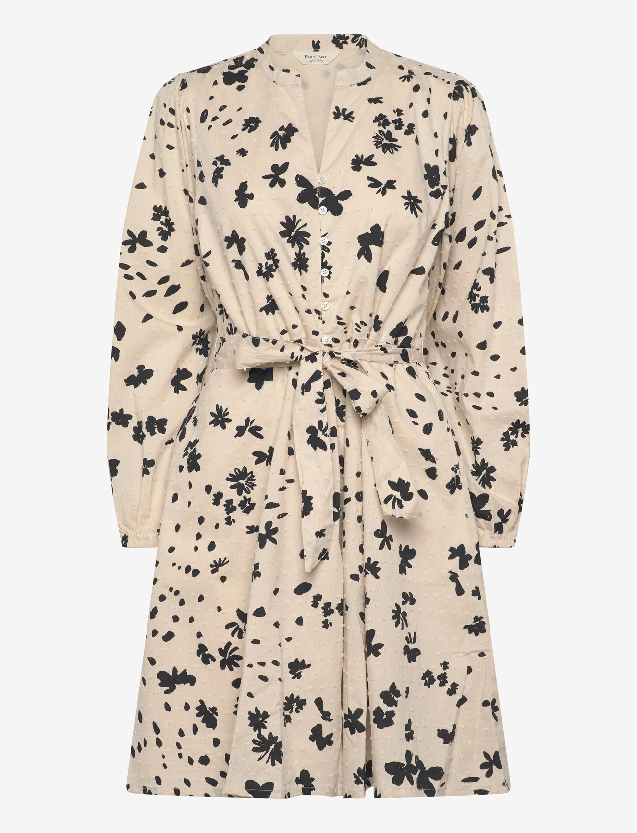 Part Two - AviraPW DR - sommarklänningar - black dot flower print - 1