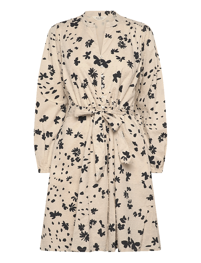 Part Two - AviraPW DR - sommarklänningar - black dot flower print - 1