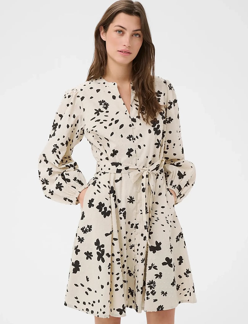 Part Two - AviraPW DR - sommarklänningar - black dot flower print - 3