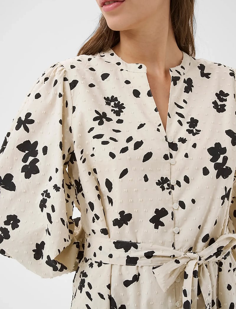 Part Two - AviraPW DR - sommarklänningar - black dot flower print - 5