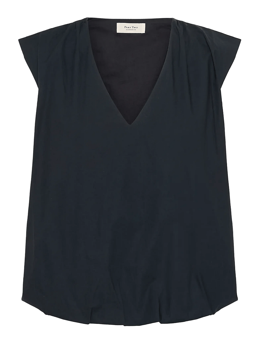 Part Two - DidiPW TO - short-sleeved blouses - dark navy - 1