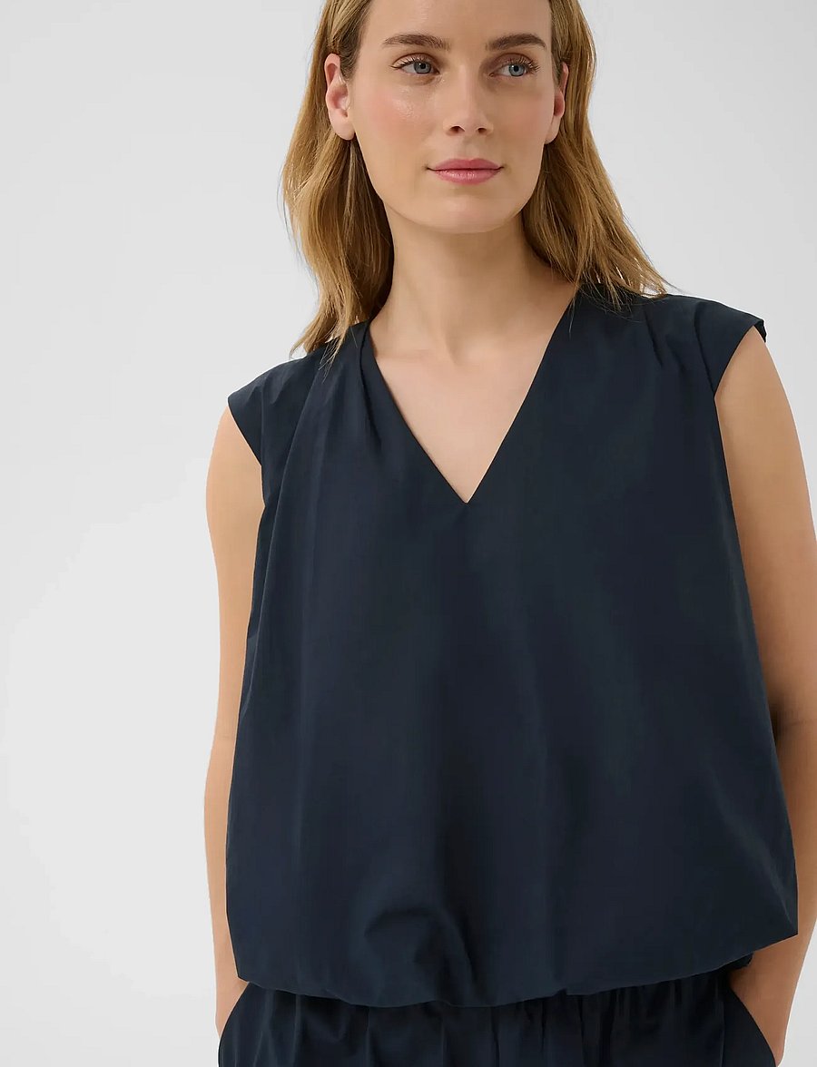 Part Two - DidiPW TO - short-sleeved blouses - dark navy - 4