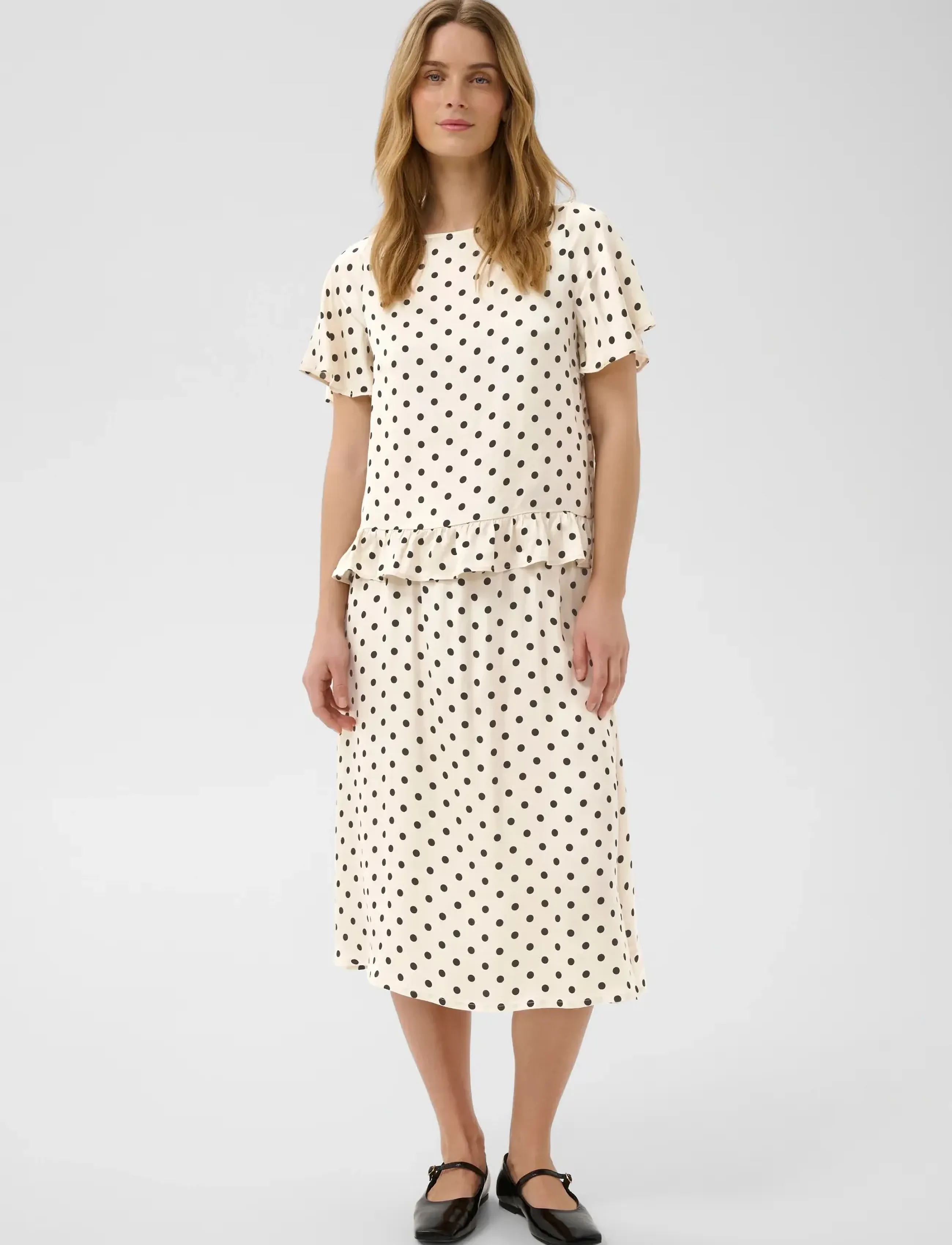 Part Two - DonePW SK - midi kjolar - black dot - 3