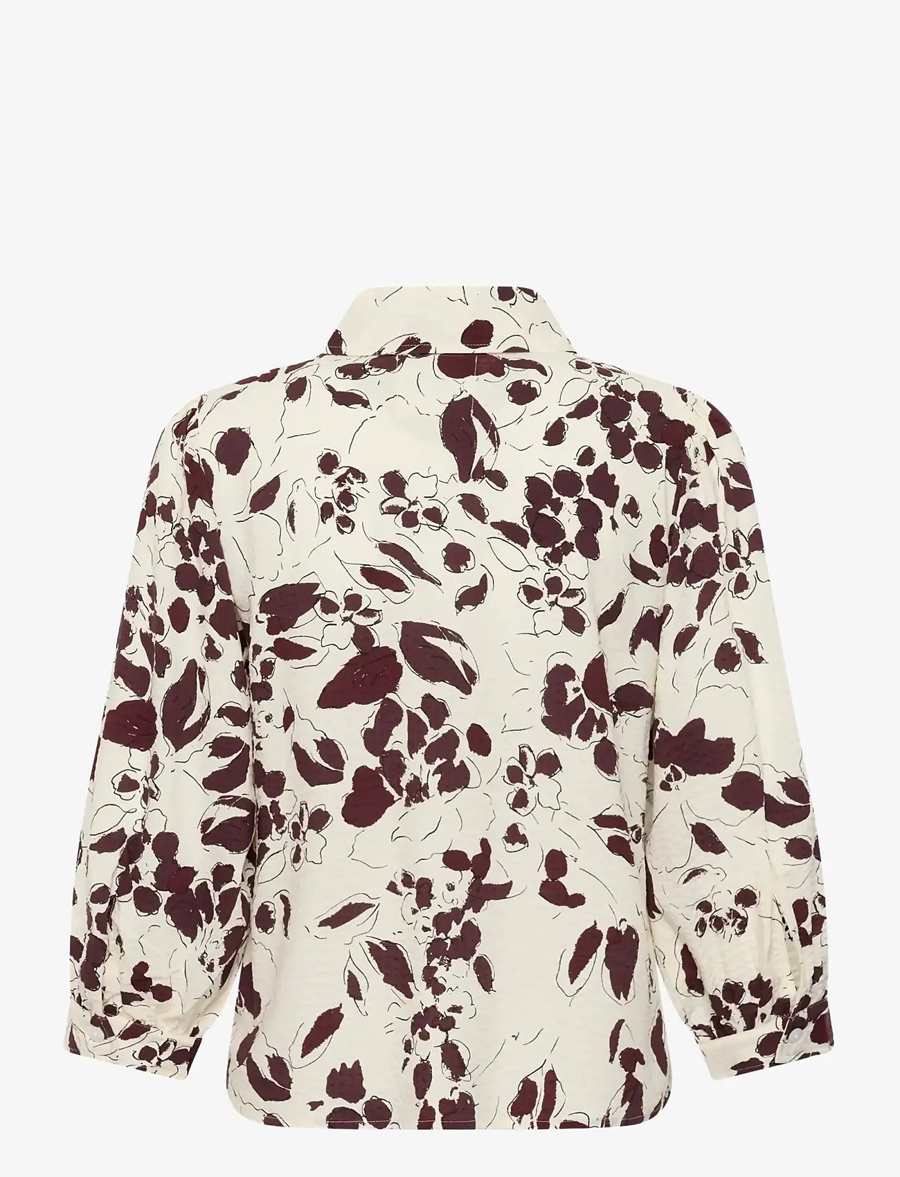 Part Two - AnaisPW SH - long sleeved blouses - fig artflower print - 2