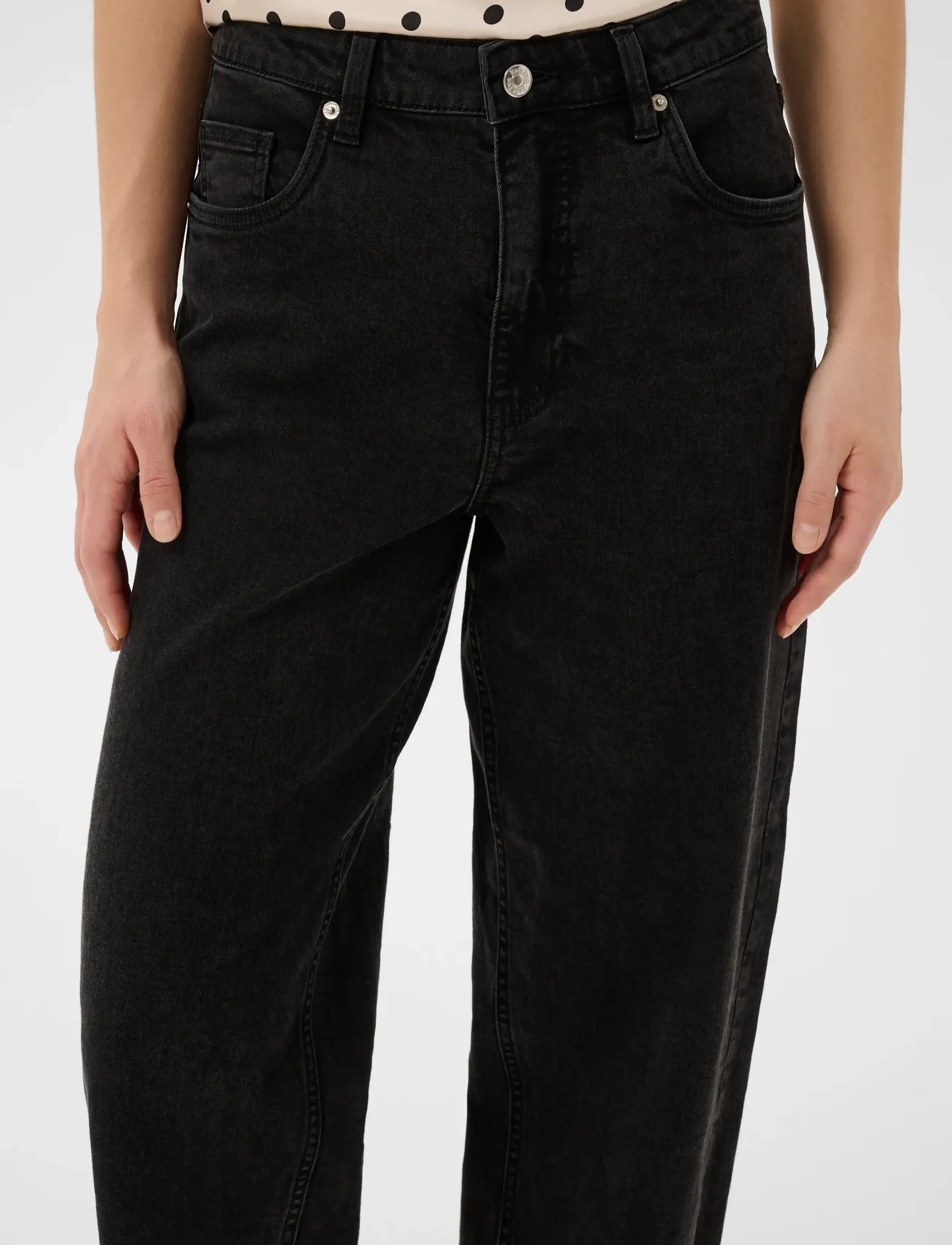 Part Two - AdelenaPW JE - barrel džinsi - black denim - 5