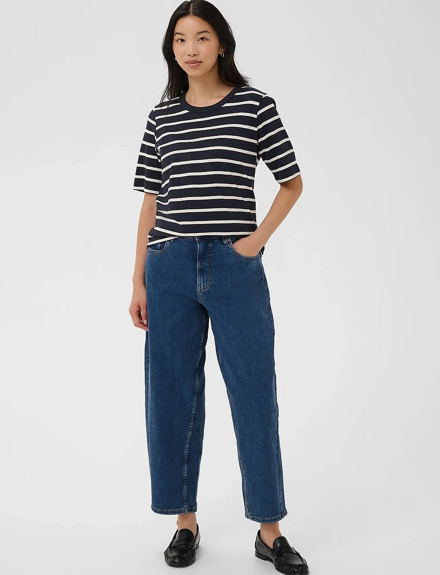 Part Two - AdelenaPW Jeans - barrel jeans - medium dark blue denim - 3