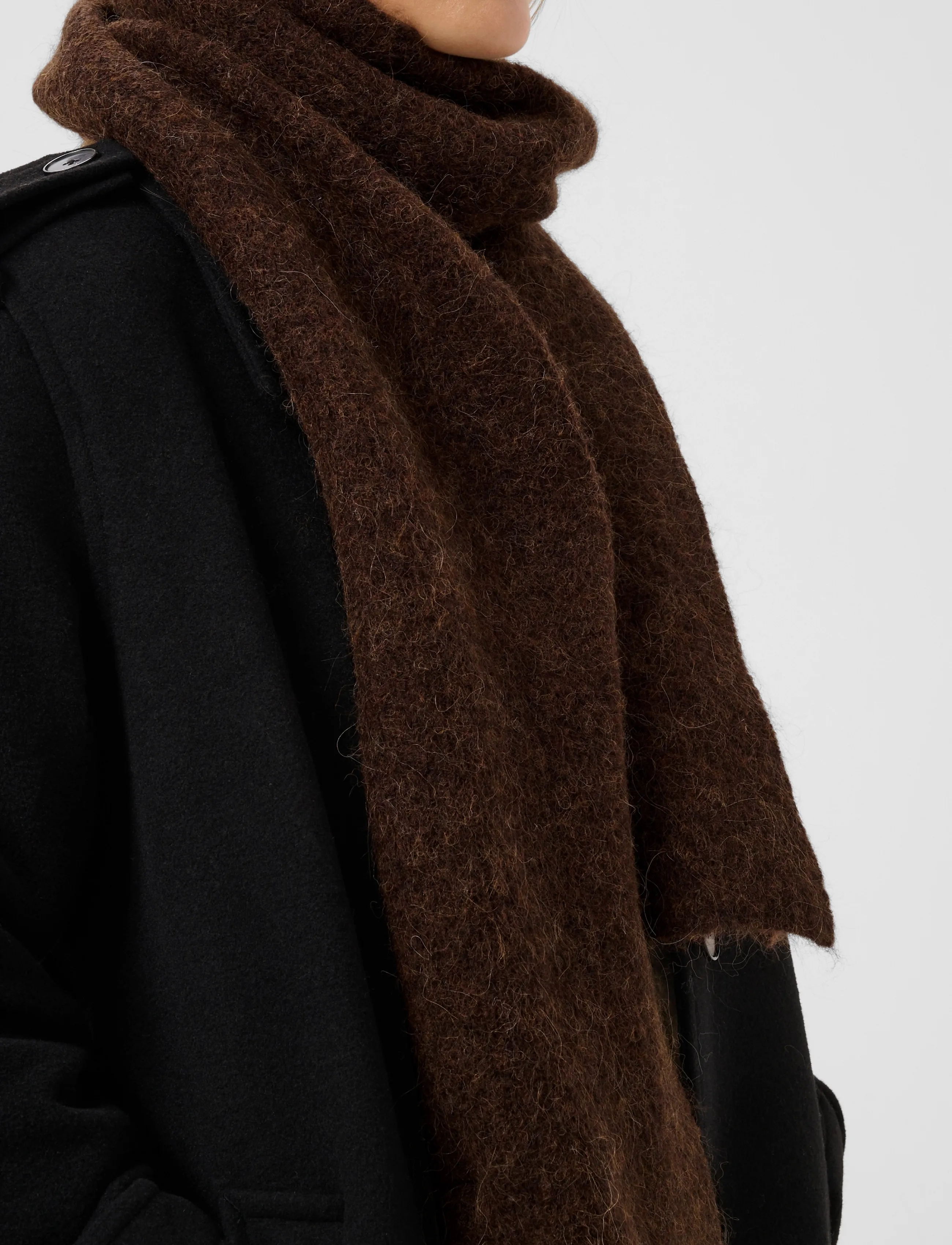 Part Two - SveaPW Scarf - winter scarves - downtown brown melange - 4